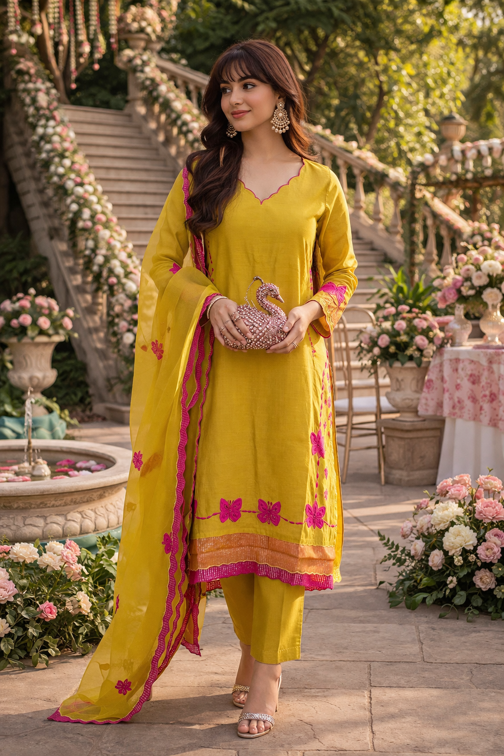 Noor Mul Chanderi Set
