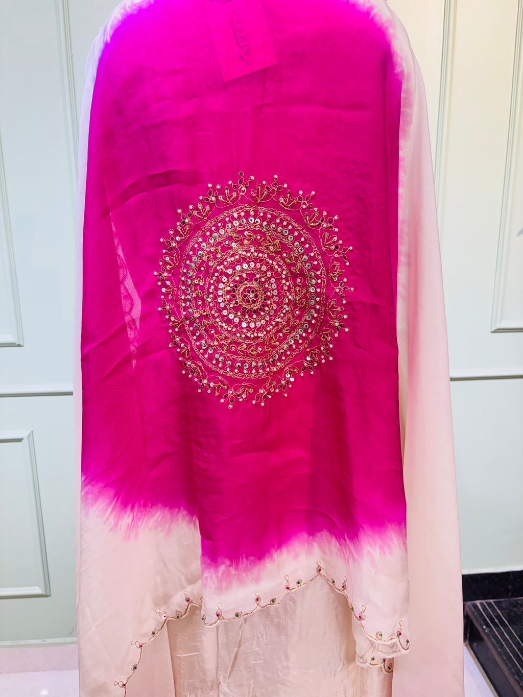 Ivory Gulnaar Embroidered Suit Set