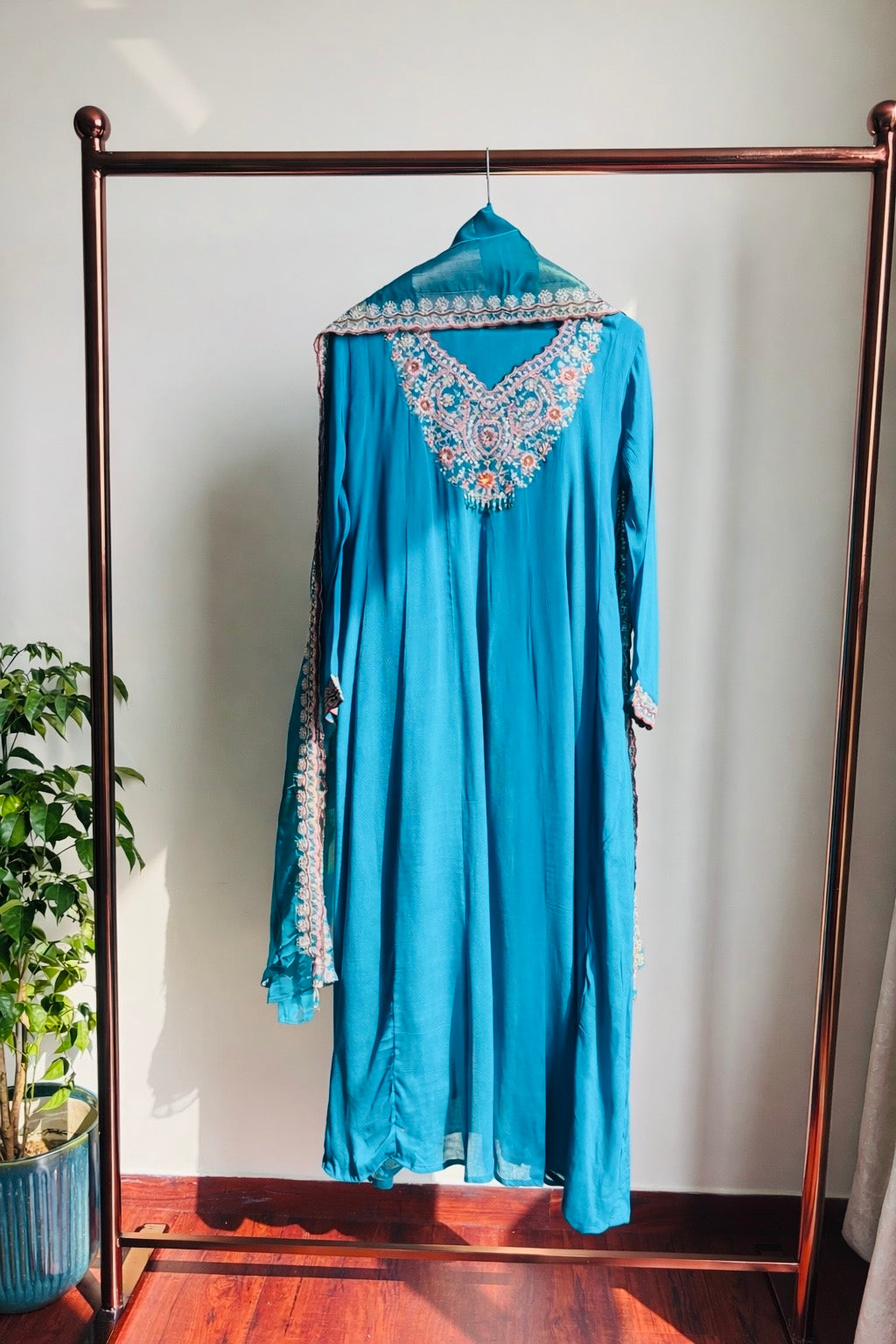 Regal Turquoise Suit Set