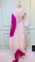 Ivory Gulnaar Embroidered Suit Set