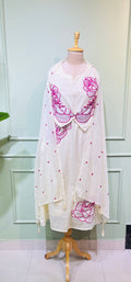 Rose Sketch Mul Cotton Suit Set