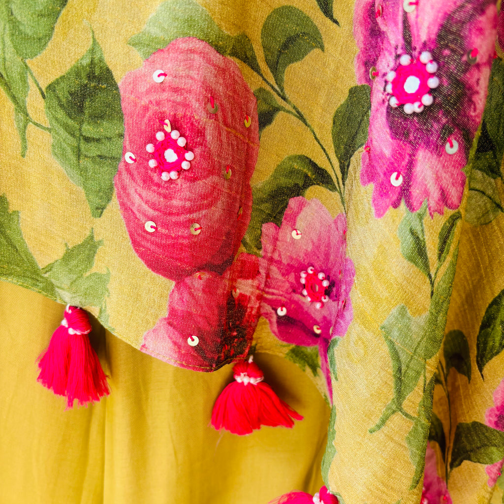 Spring Blossom Kaftan Set