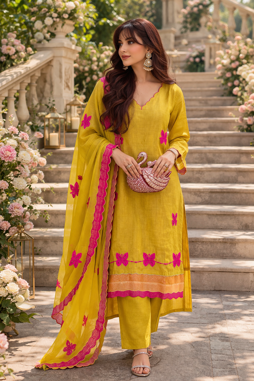 Noor Mul Chanderi Set