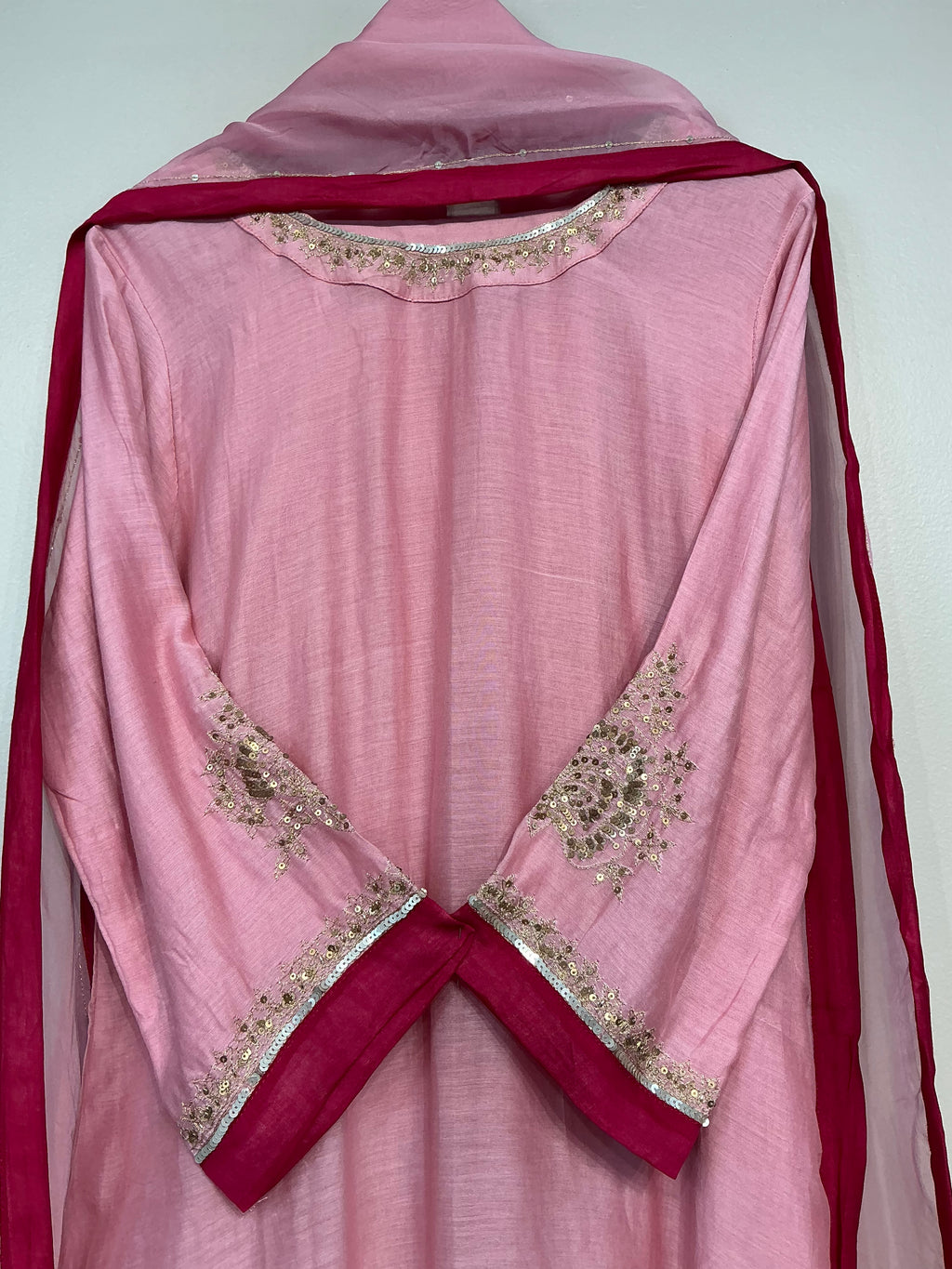 Blush Rose Mul Chanderi Suit