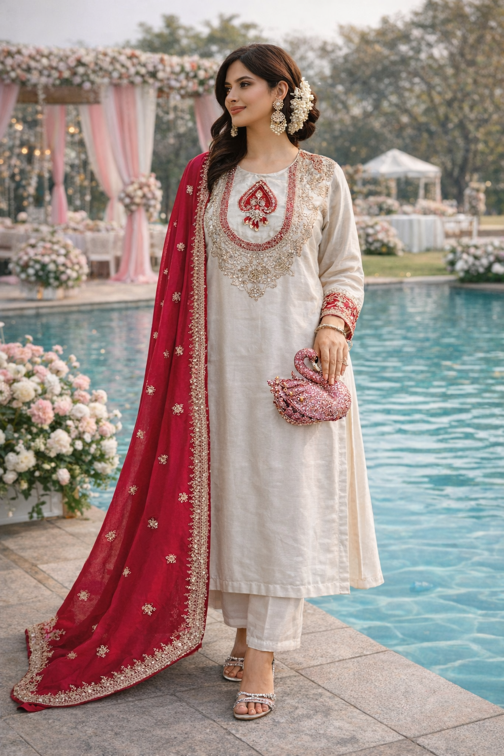 Roohani Ivory Suit Set