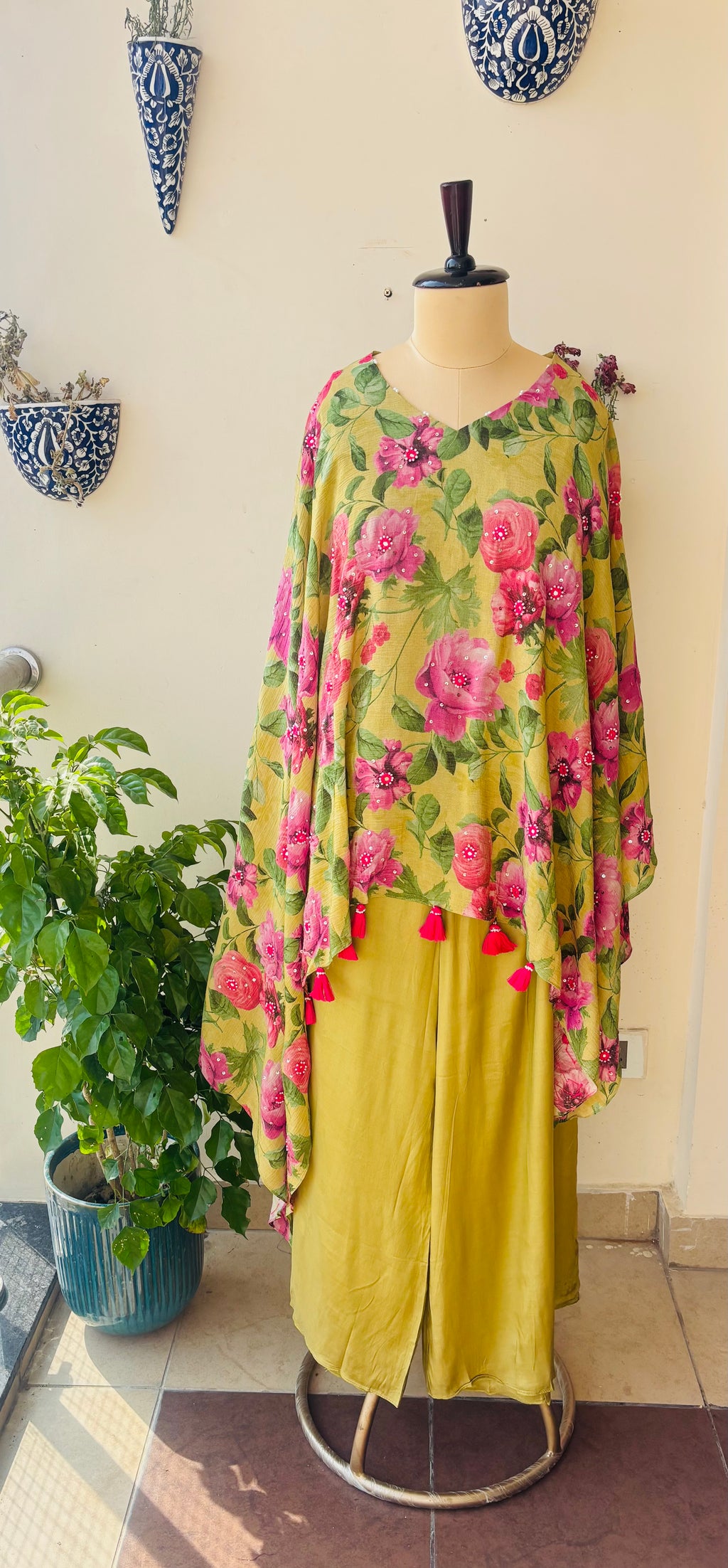 Spring Blossom Kaftan Set