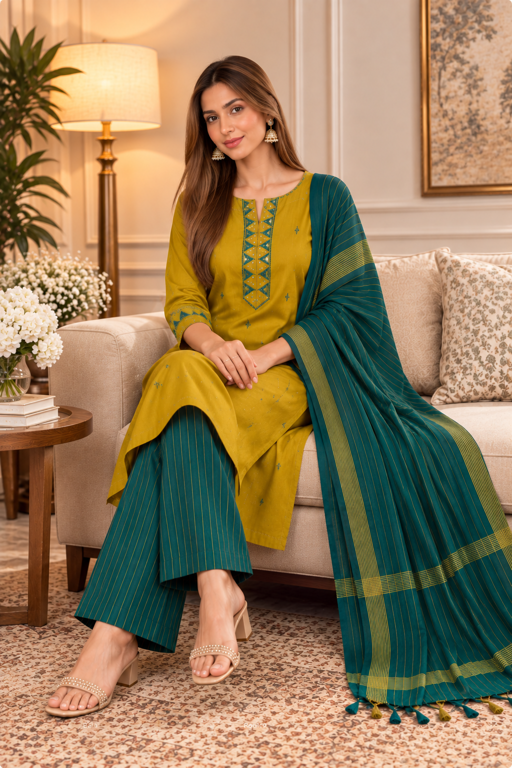 Handloom Cotton Suit