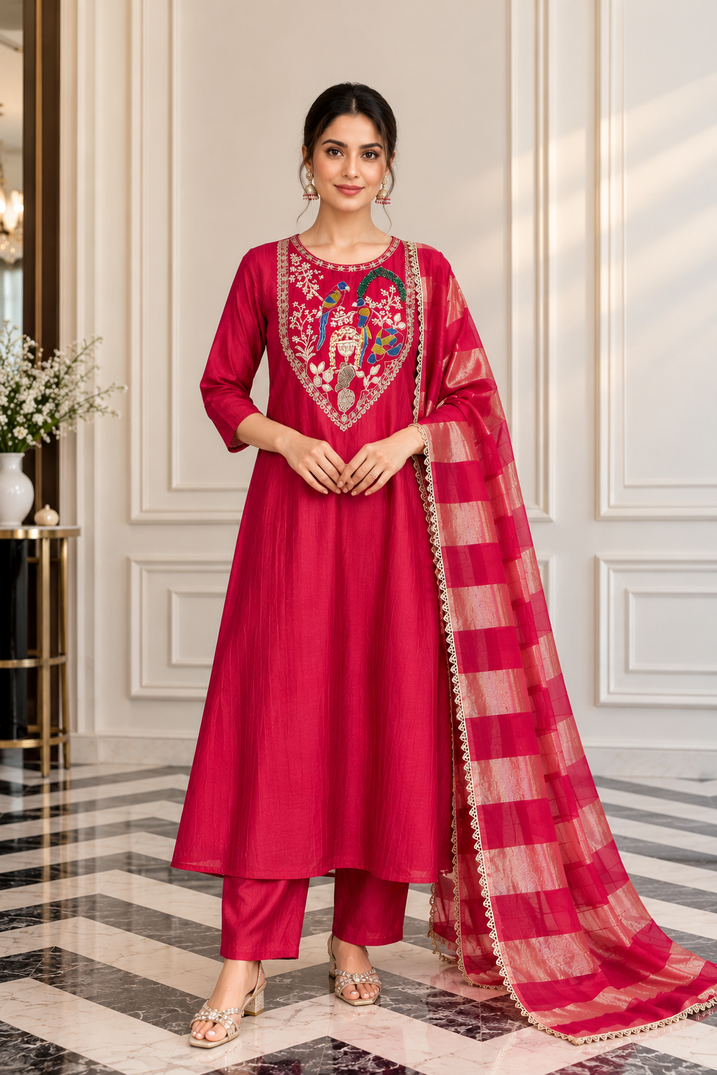 Parinda Mul Chanderi Suit