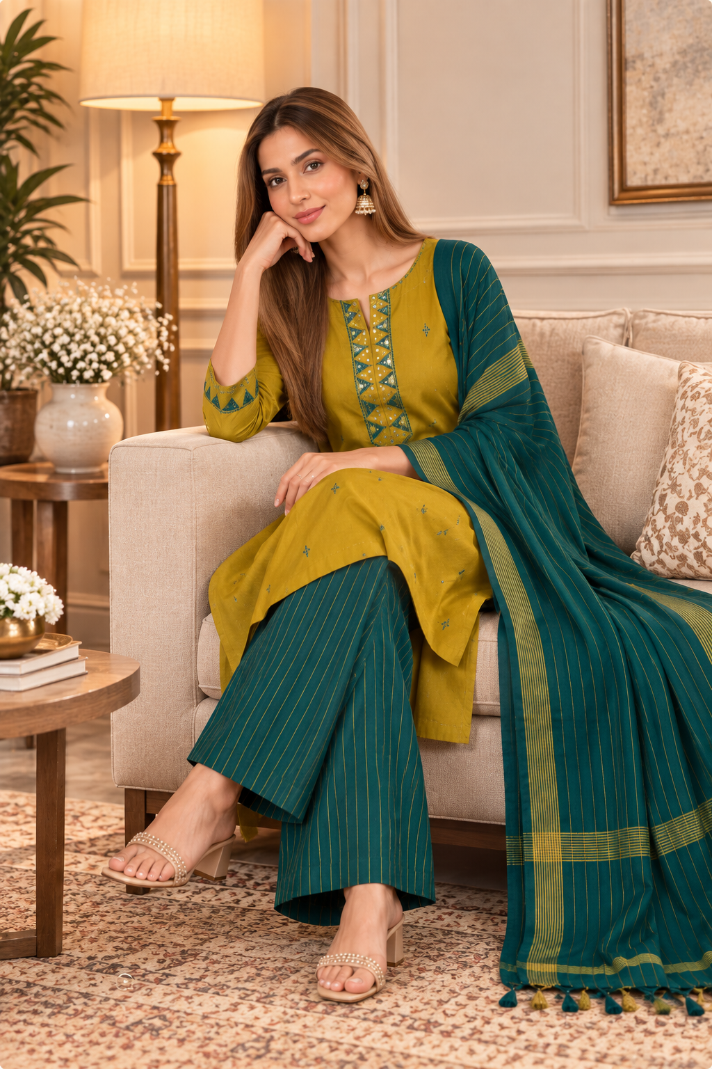 Handloom Cotton Suit