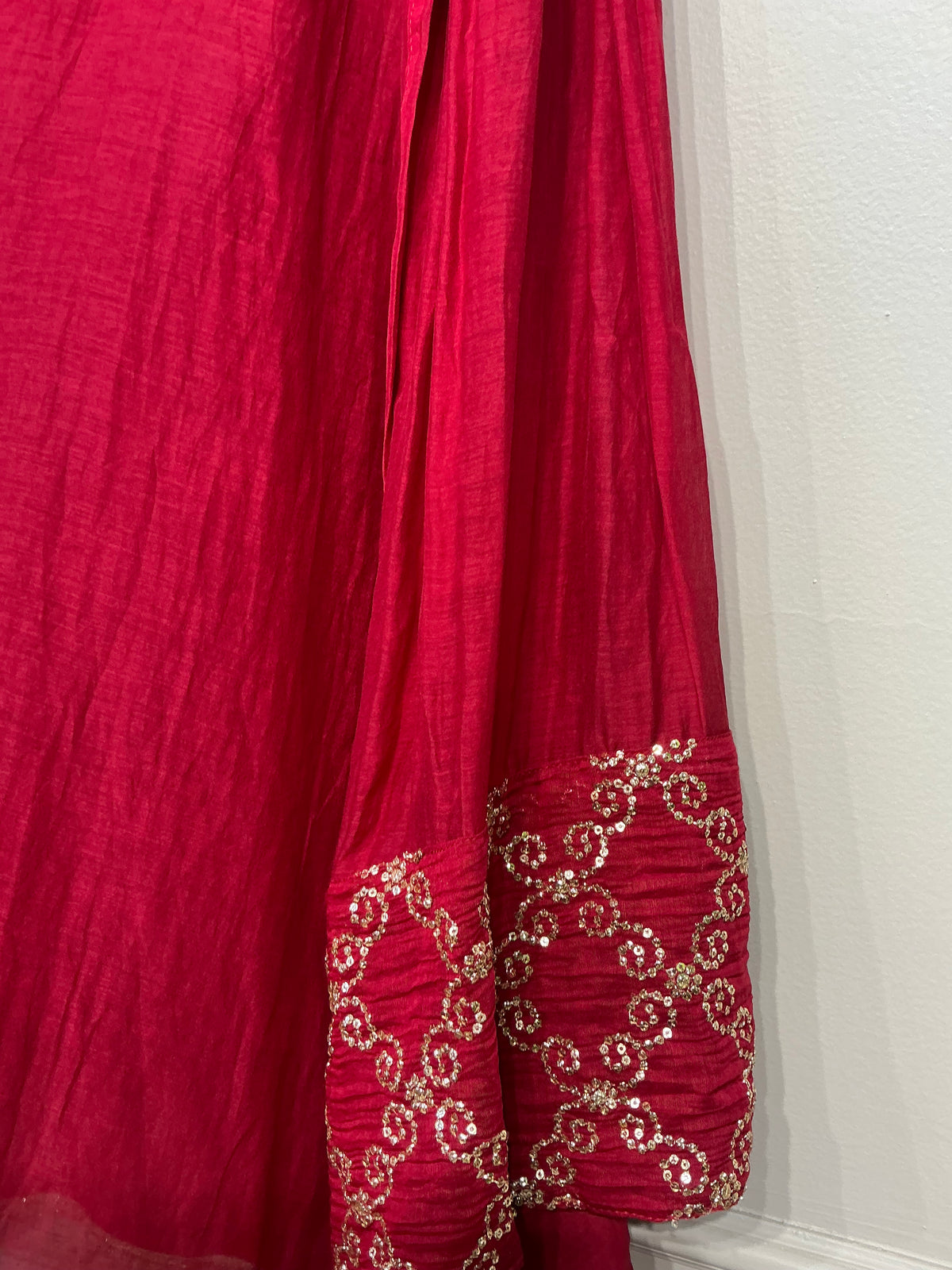 Emerald & Ruby Affair Mul Chanderi Suit