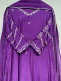 Purple Haze Silver Work Mul Chanderi Suit