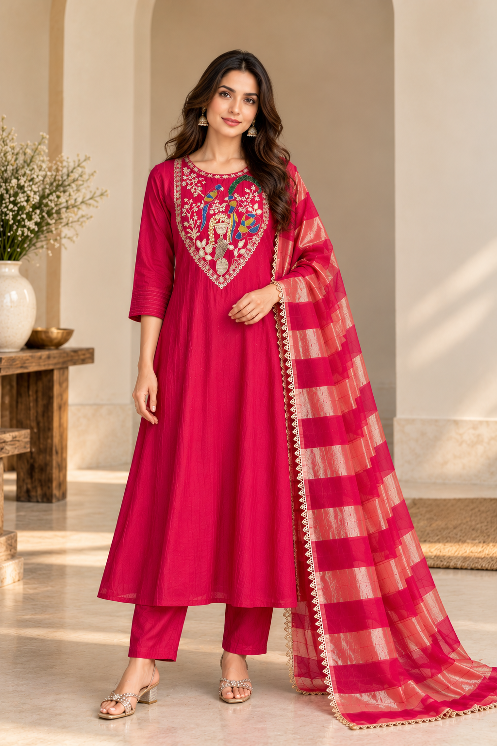 Parinda Mul Chanderi Suit