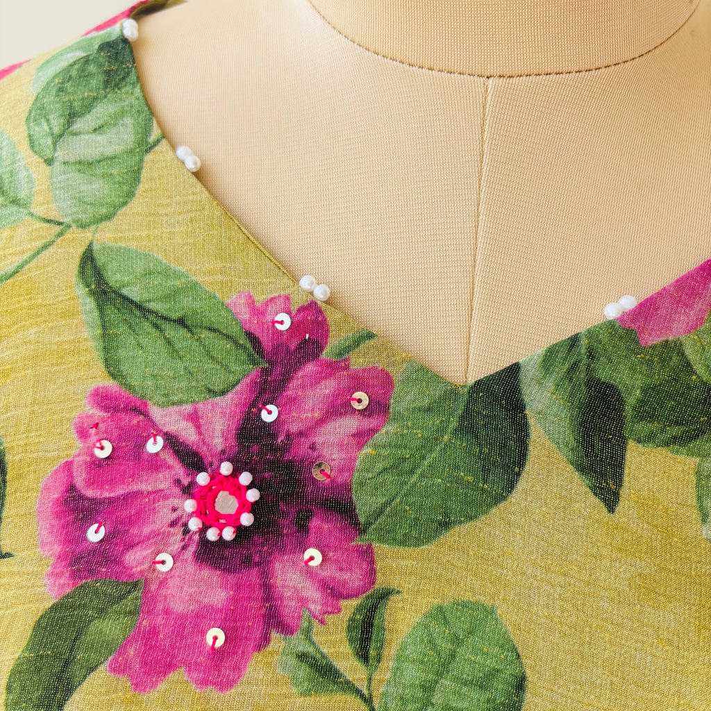 Spring Blossom Kaftan Set