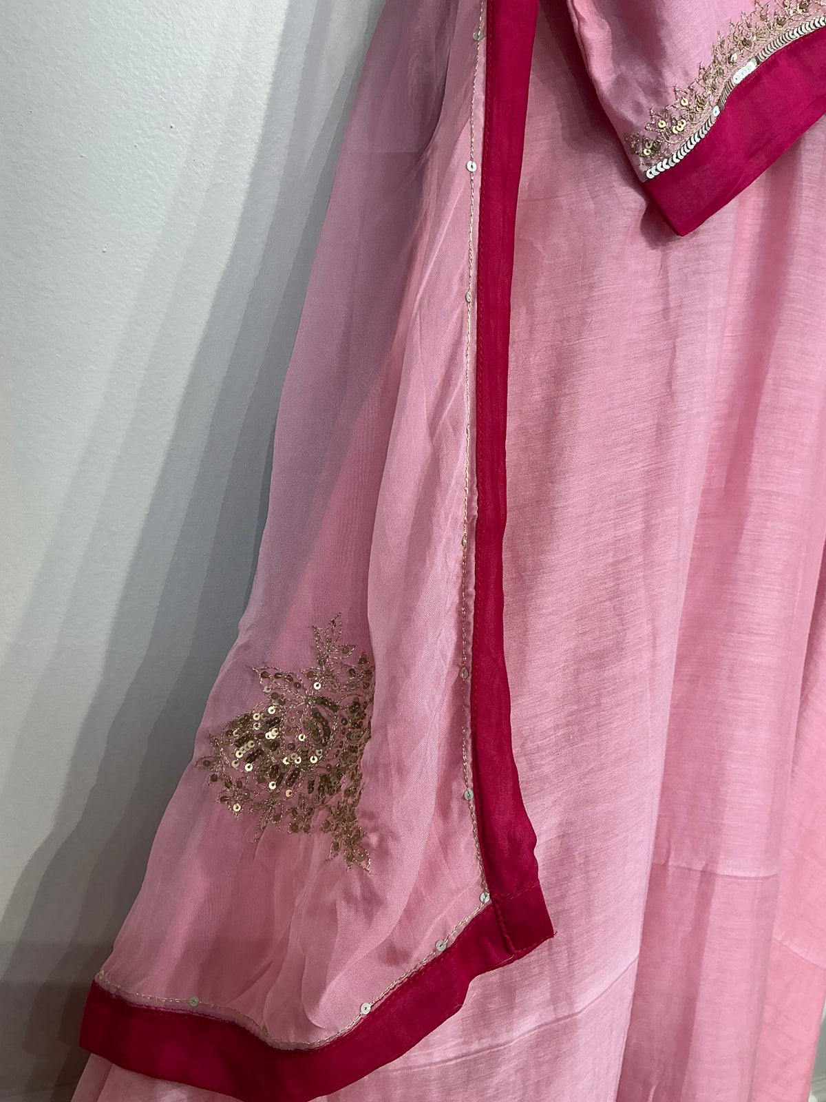 Blush Rose Mul Chanderi Suit