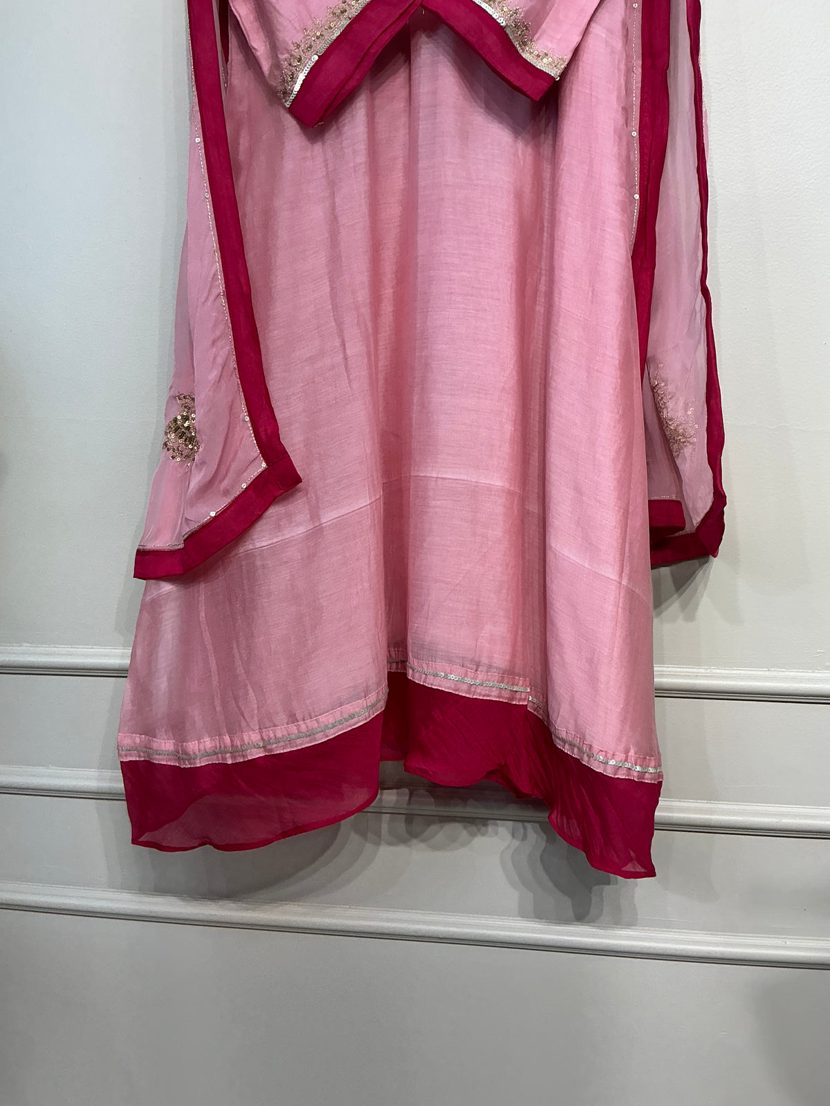 Blush Rose Mul Chanderi Suit