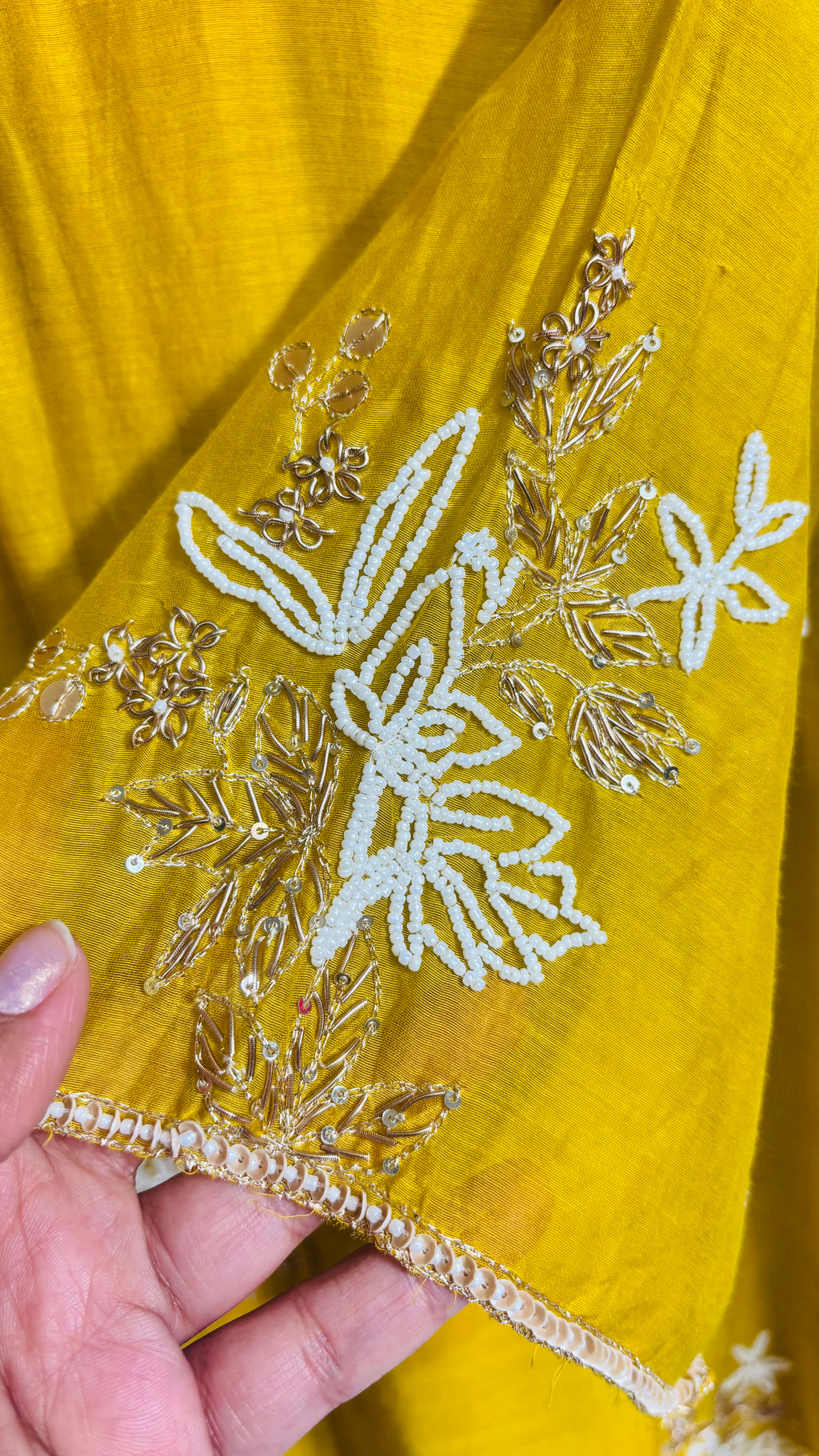 Basanti Handwork Suit Set