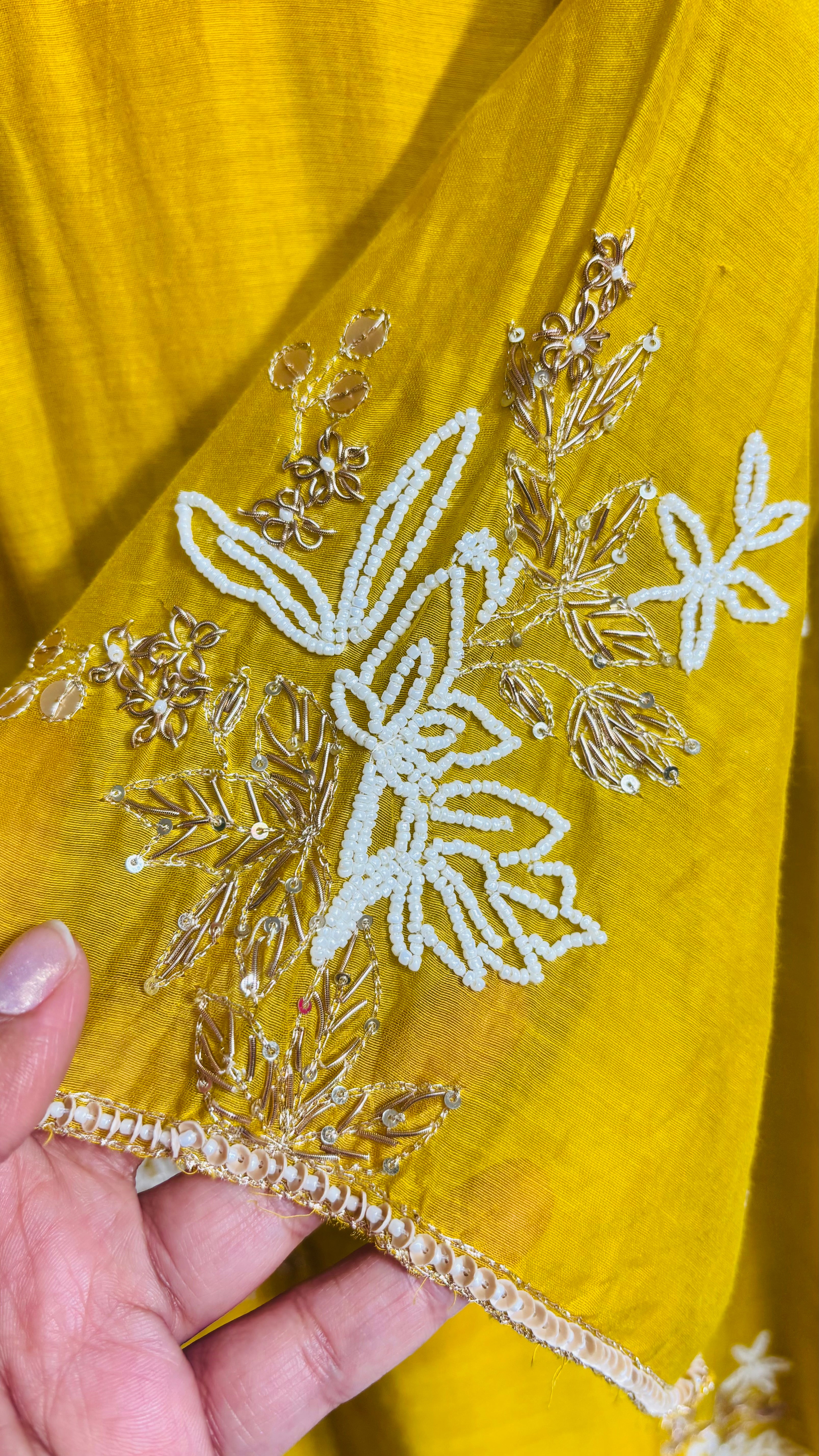 Basanti Handwork Suit Set