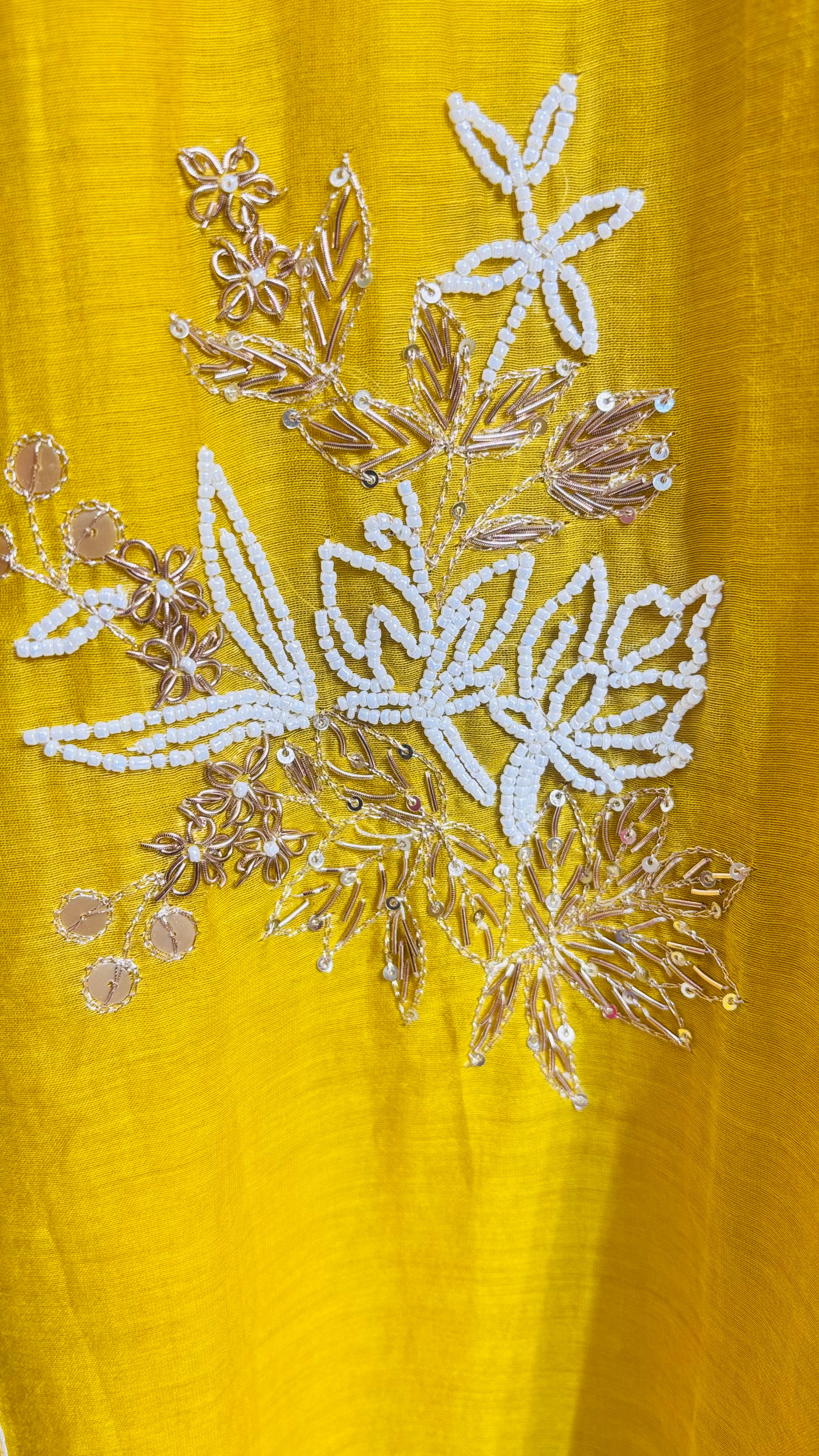 Basanti Handwork Suit Set