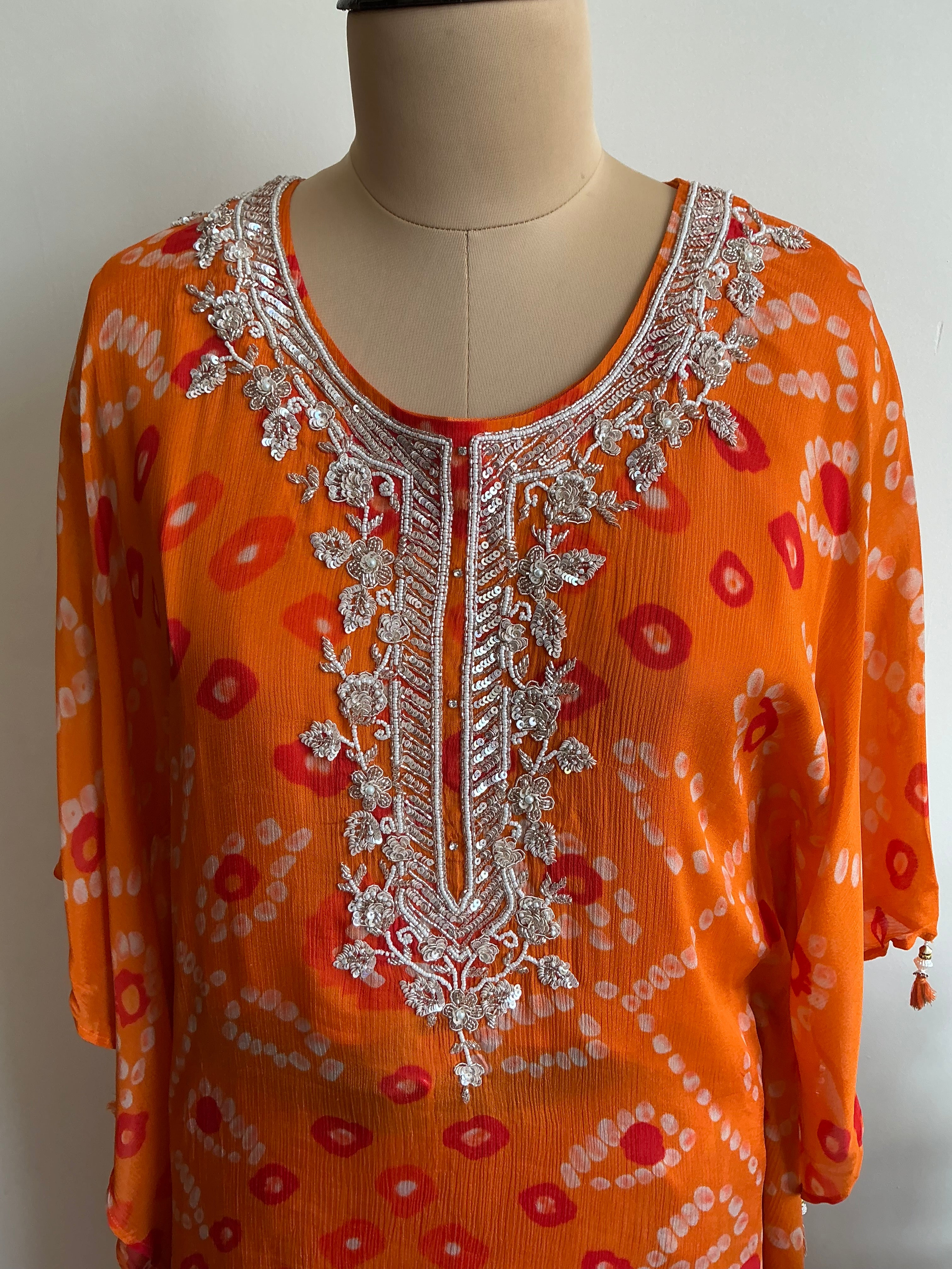 RANGREZ BANDHANI  KAFTAN SETS