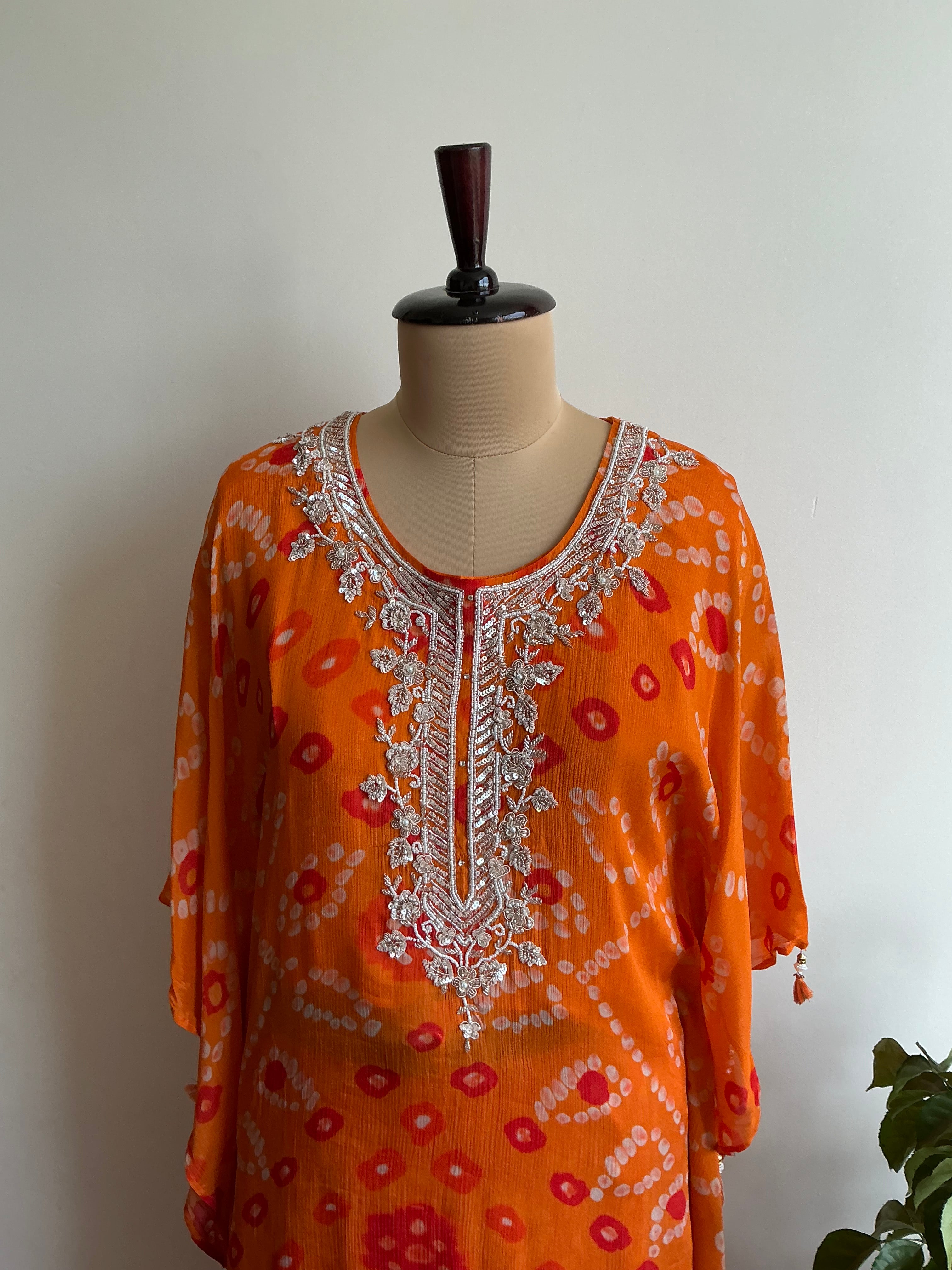 RANGREZ BANDHANI  KAFTAN SETS