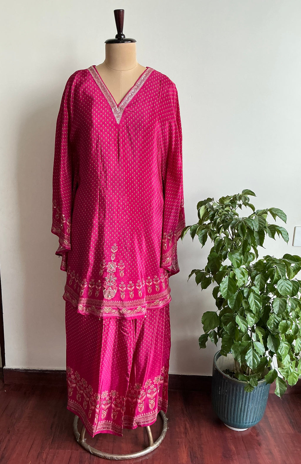 Rani Butterfly Silk Kaftan Set