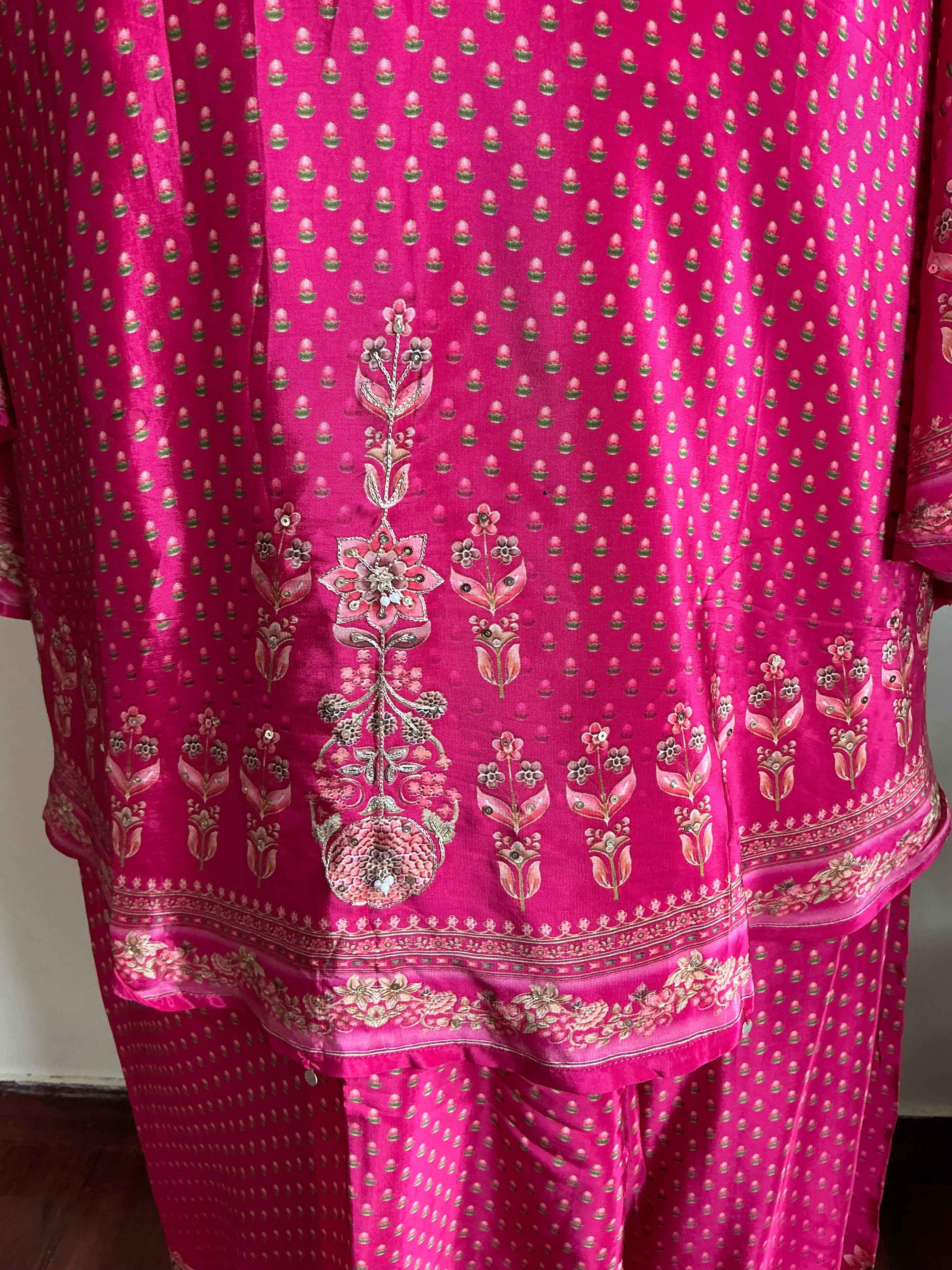 Rani Butterfly Silk Kaftan Set