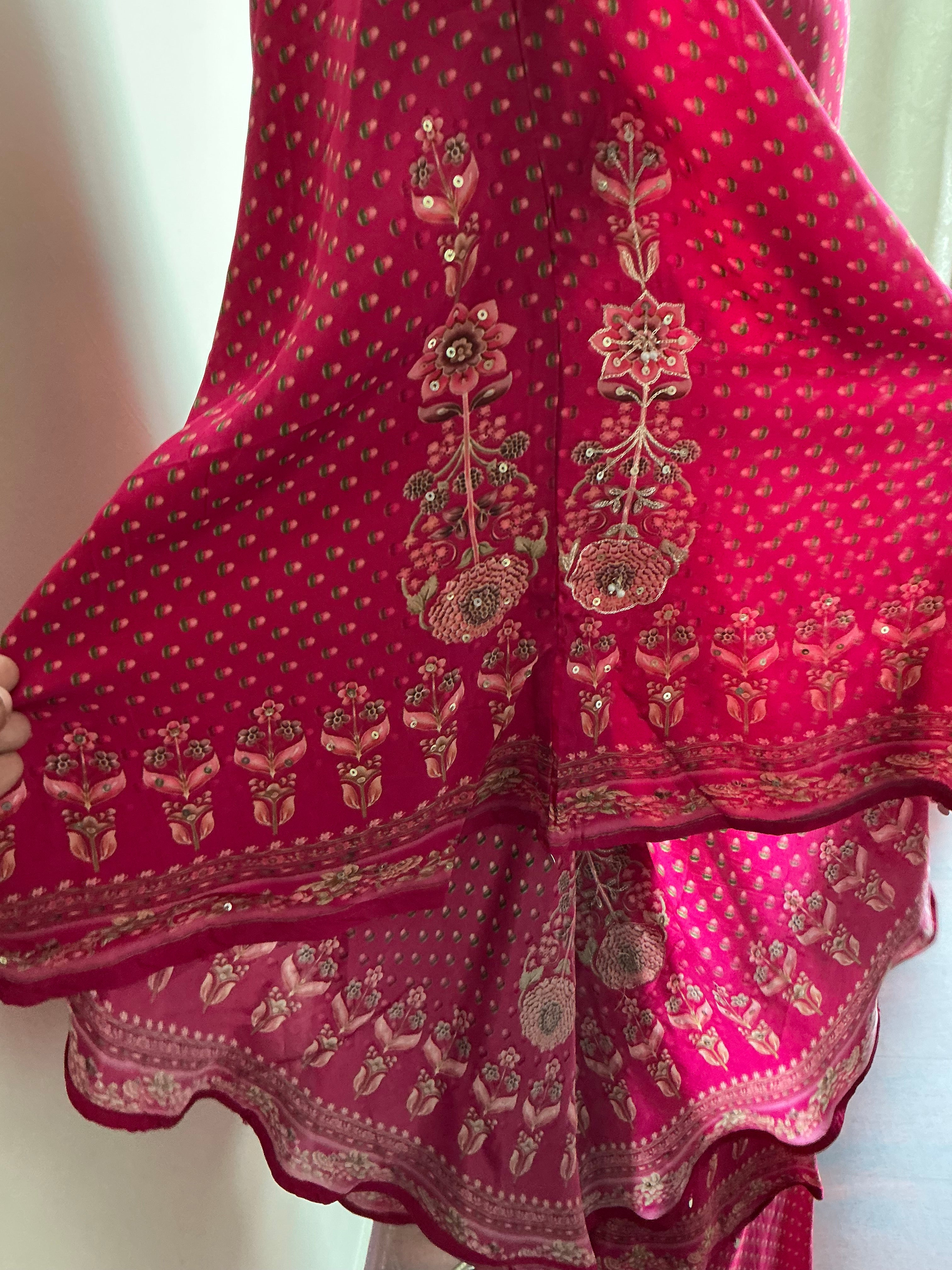 Rani Butterfly Silk Kaftan Set