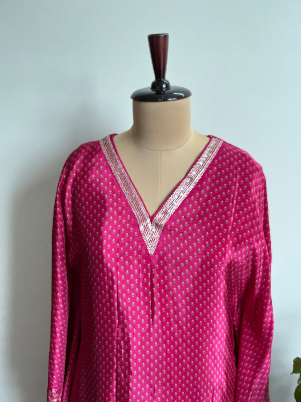 Rani Butterfly Silk Kaftan Set