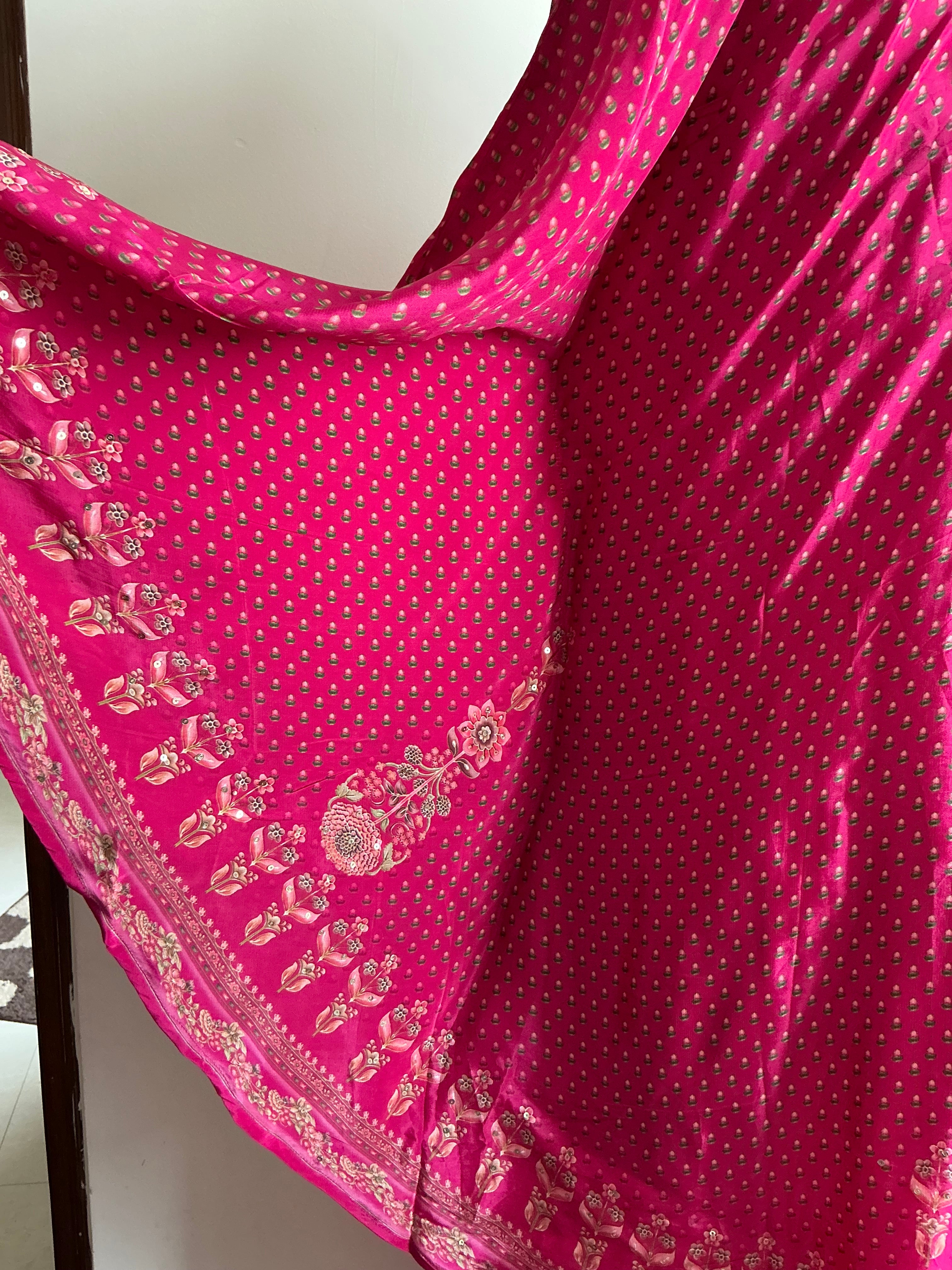 Rani Butterfly Silk Kaftan Set