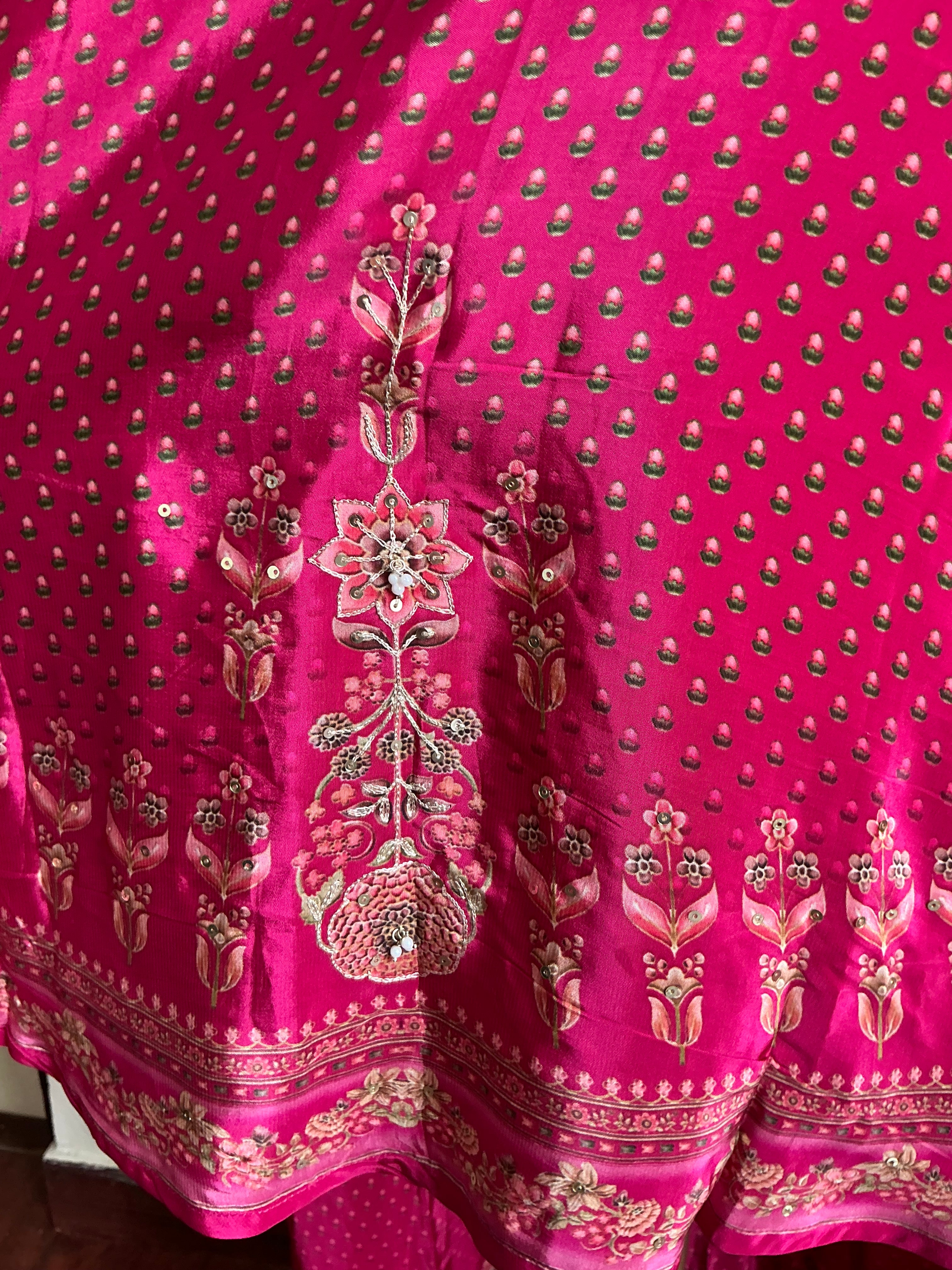 Rani Butterfly Silk Kaftan Set