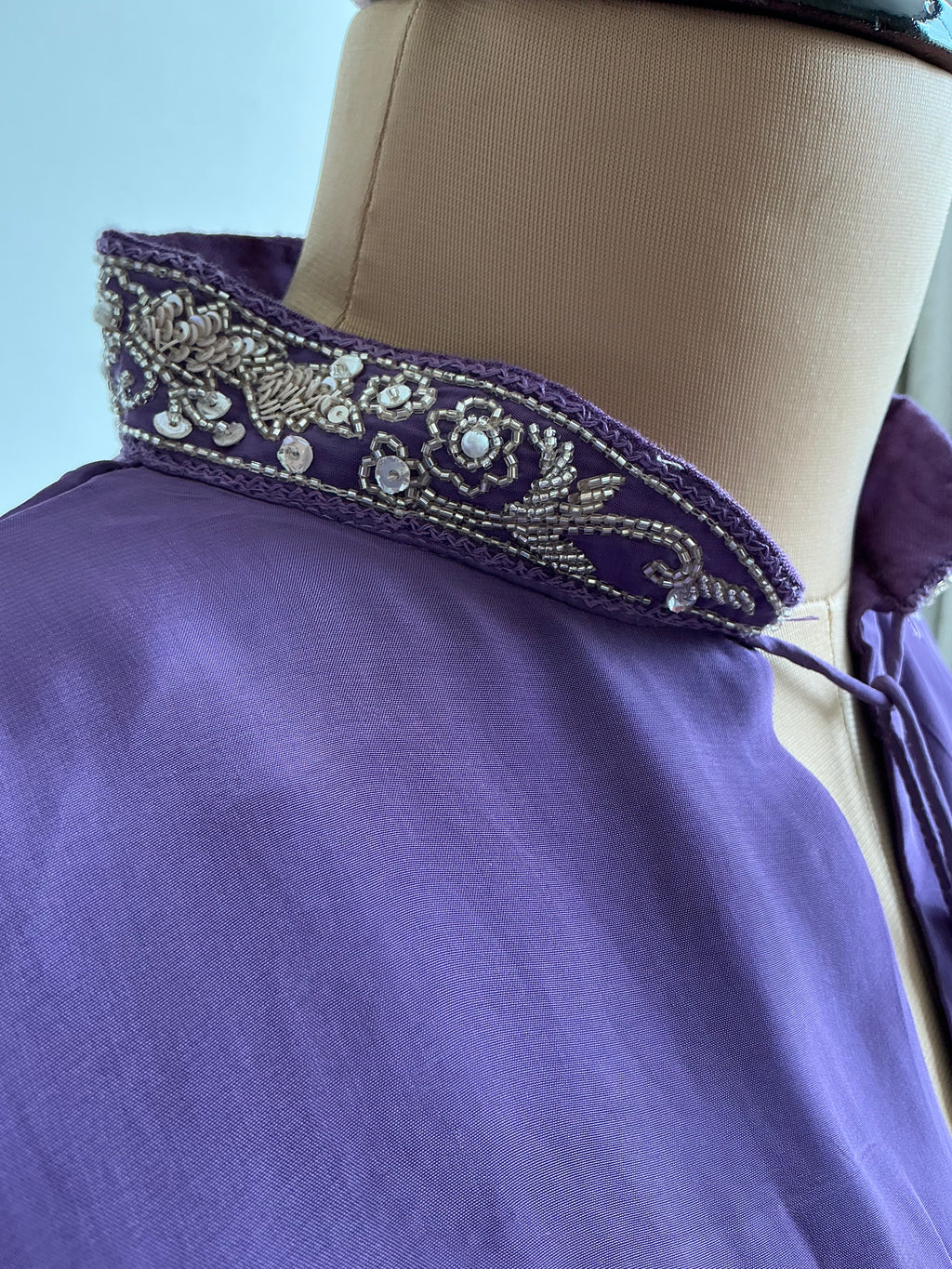 Crimson Red/Lavender Heirloom Farshi Salwar Suit Set