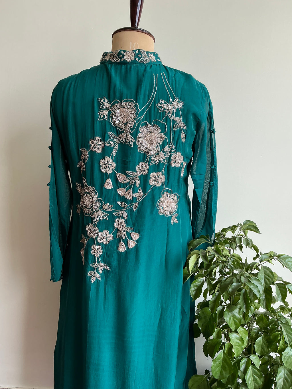 Teal Green / Amethyst Lavender Suit Set