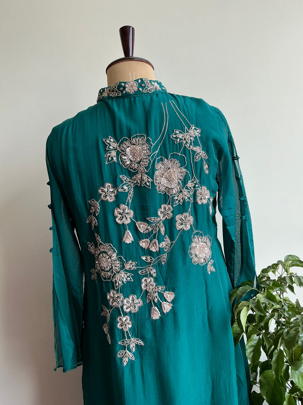 Teal Green / Amethyst Lavender Suit Set