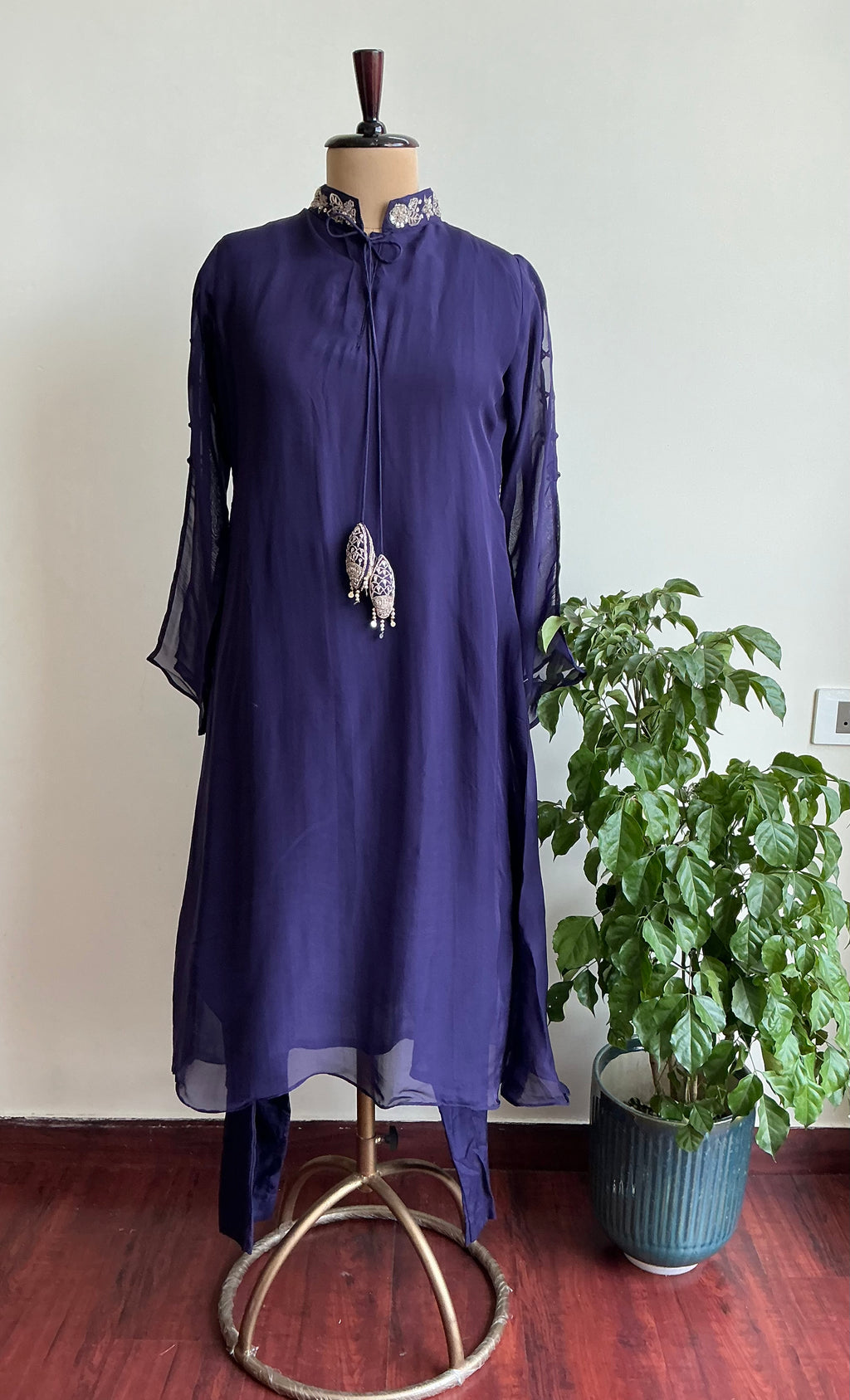 Teal Green / Amethyst Lavender Suit Set