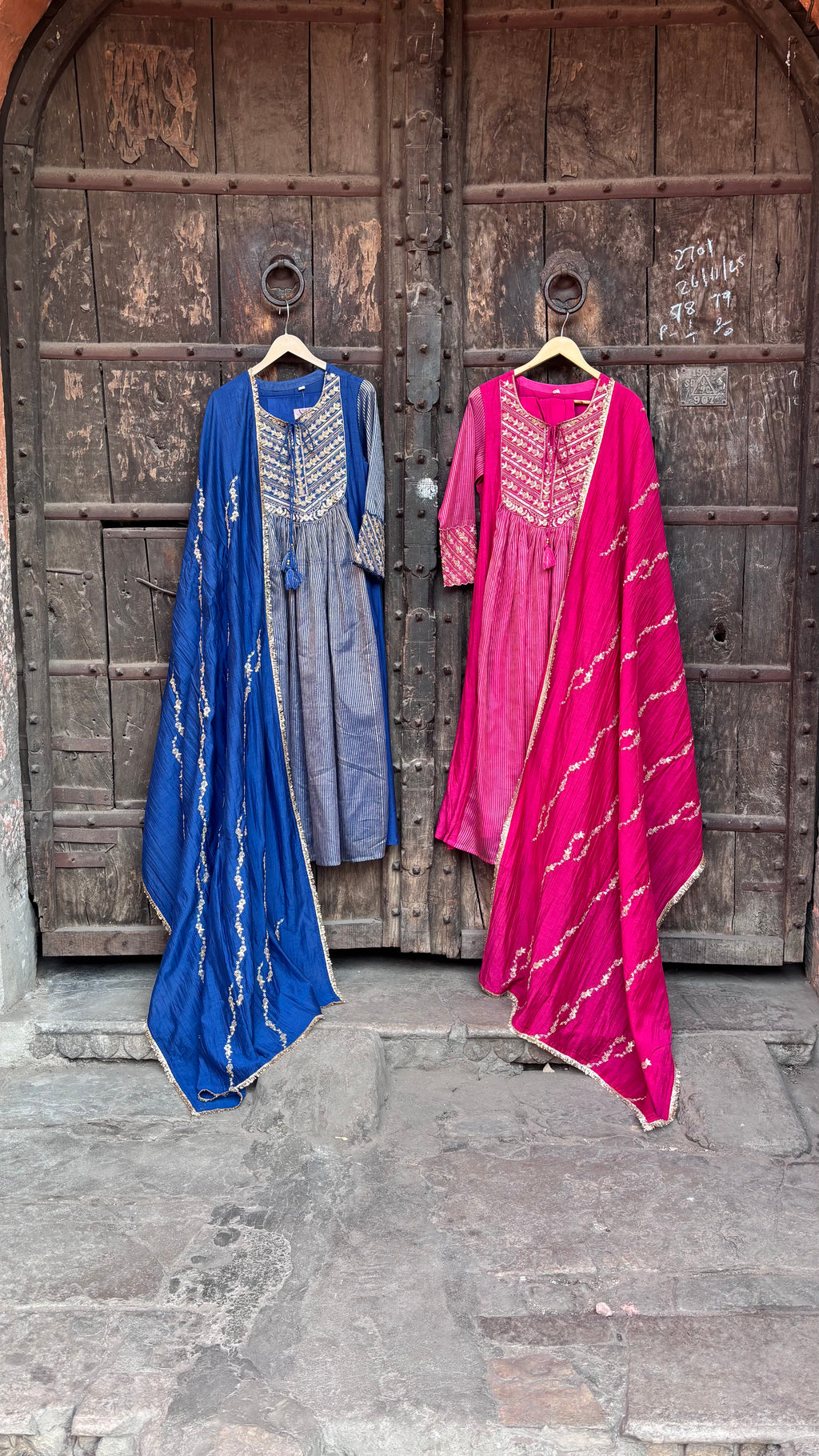 Ira Luxe Anarkali Suit Set