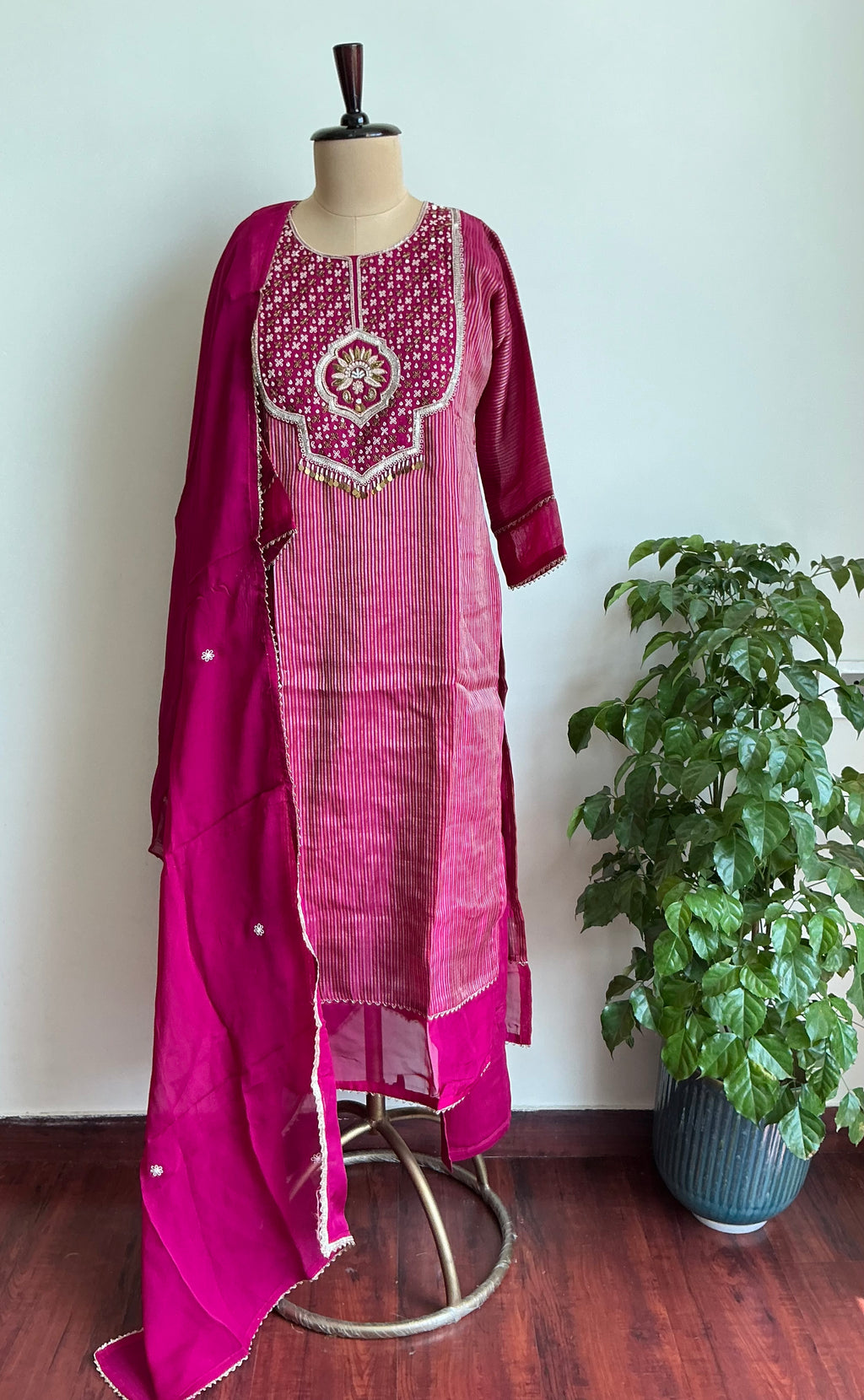 Mid night Shimmer Suit Set