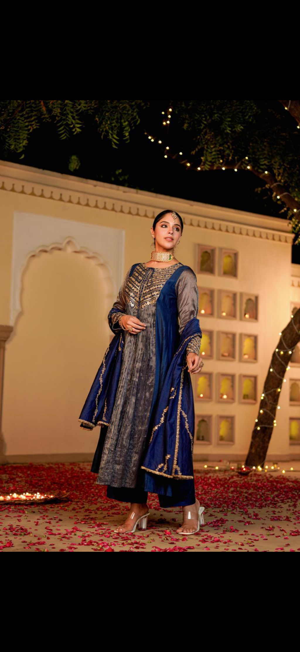 Ira Luxe Anarkali Suit Set