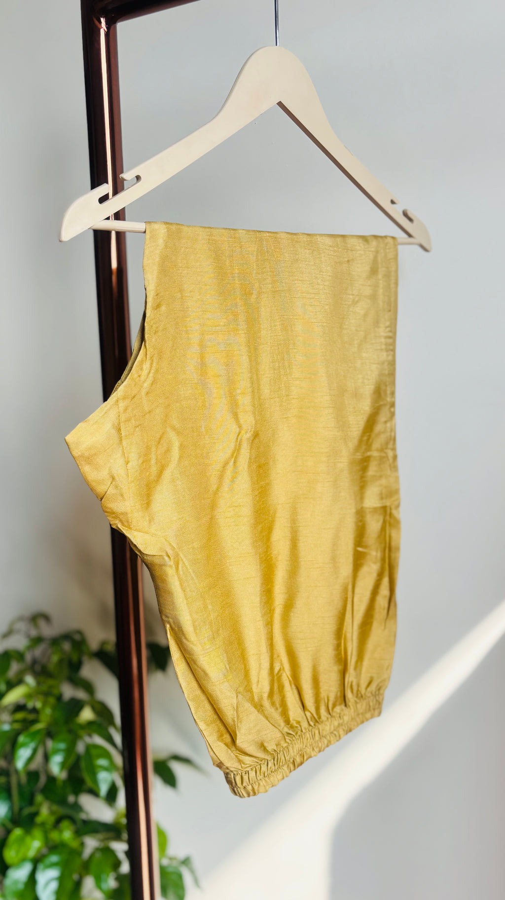 Golden Gulab Anarkali Set