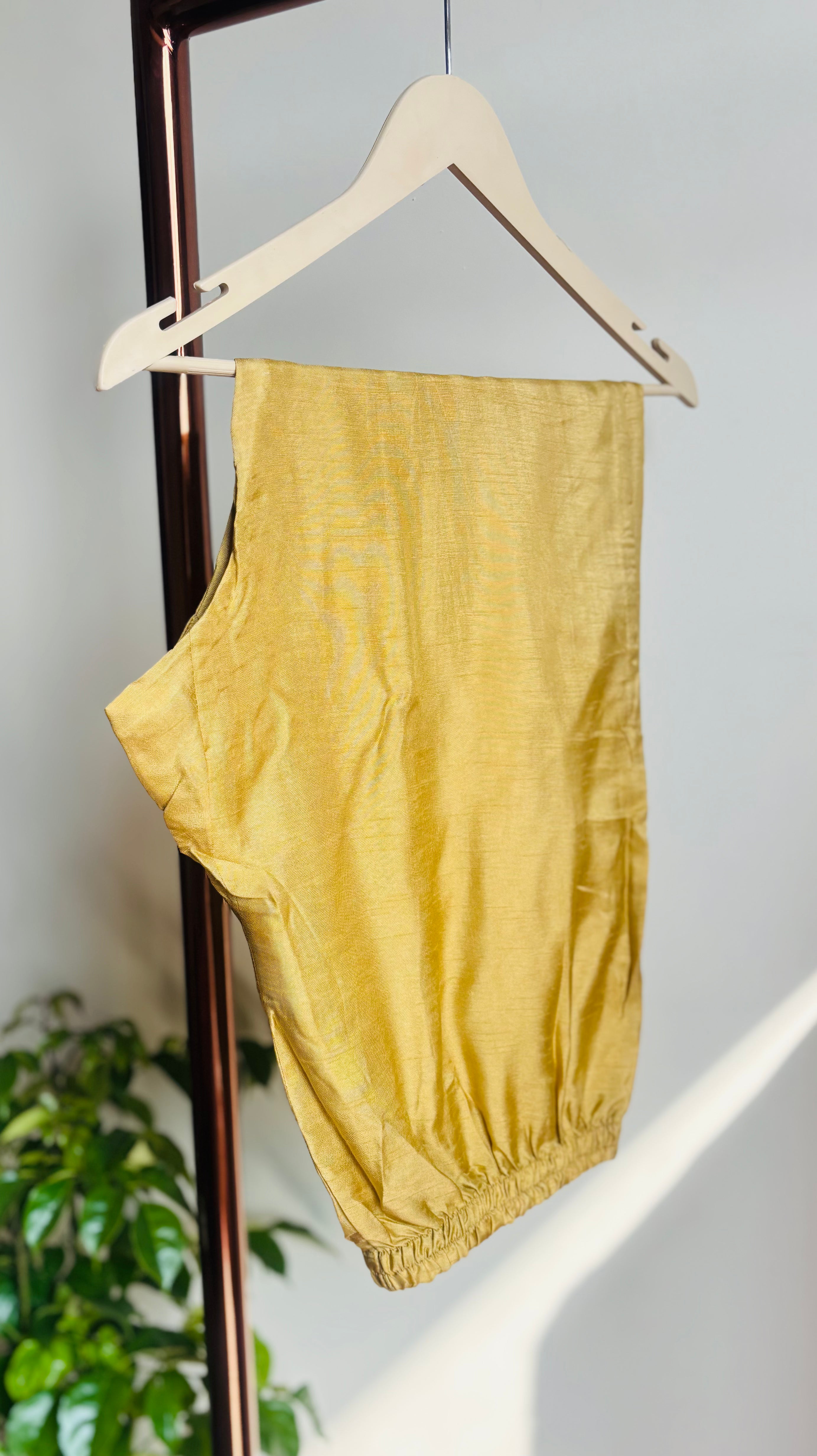 Golden Gulab Anarkali Set