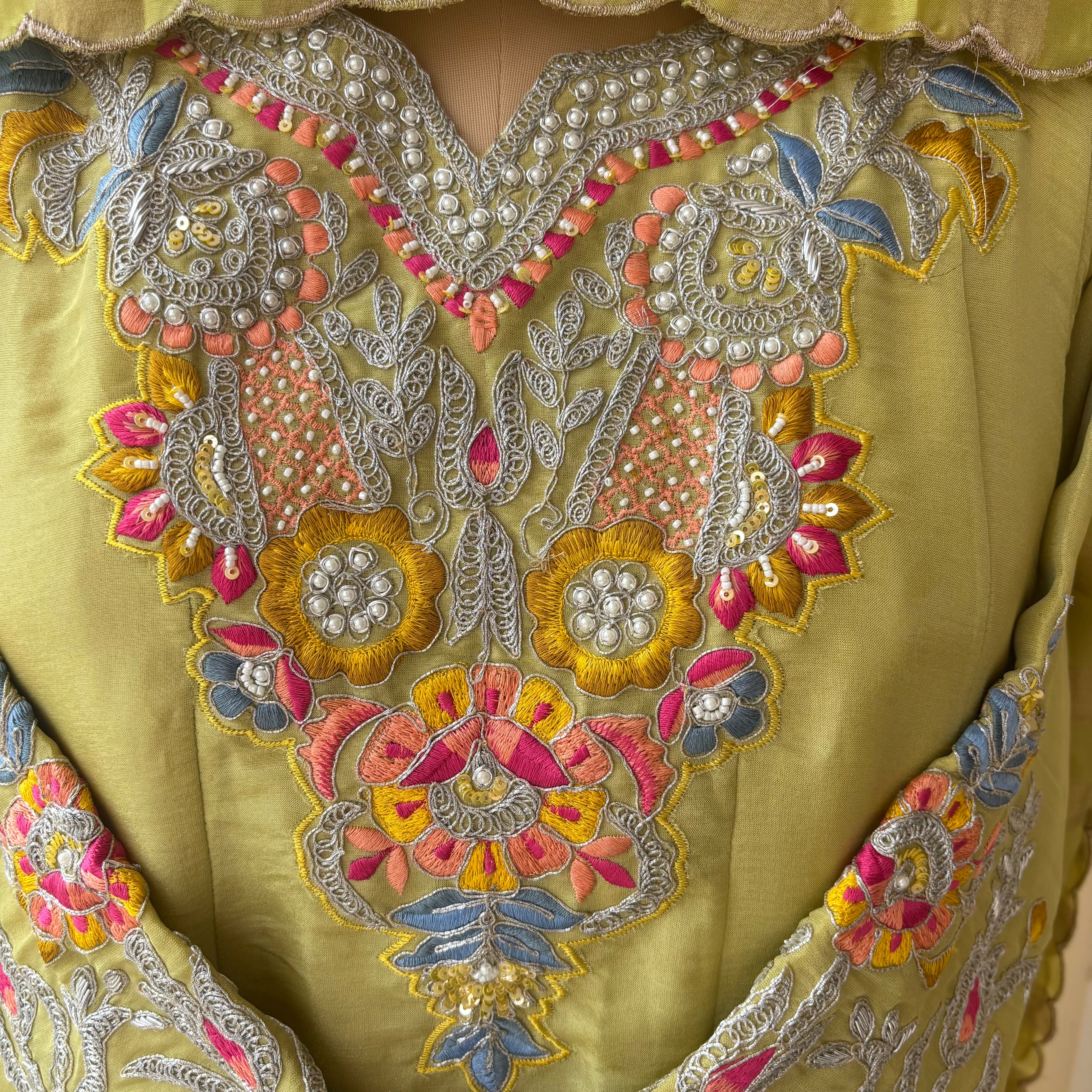 Pista Noor Anarkali Set