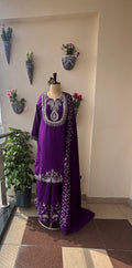 Purple Luxe Sharara Set