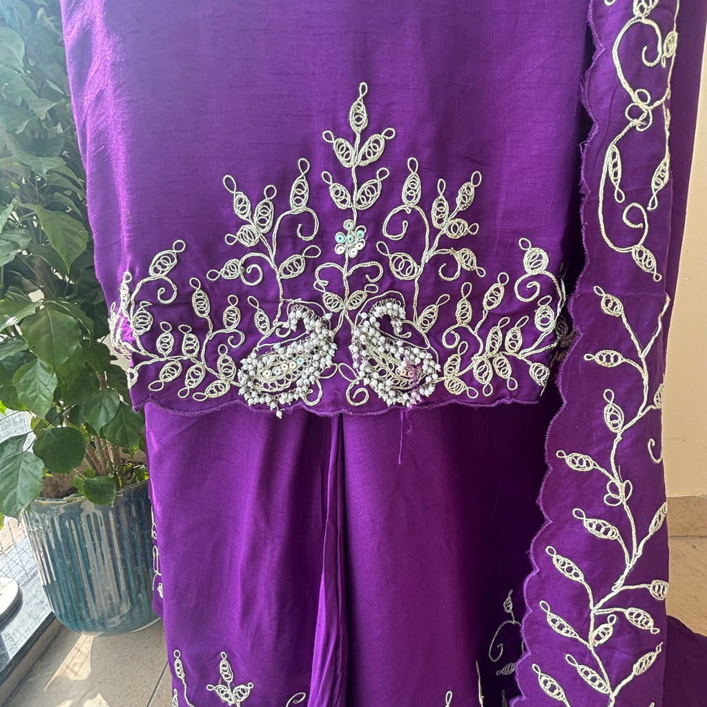 Purple Luxe Sharara Set