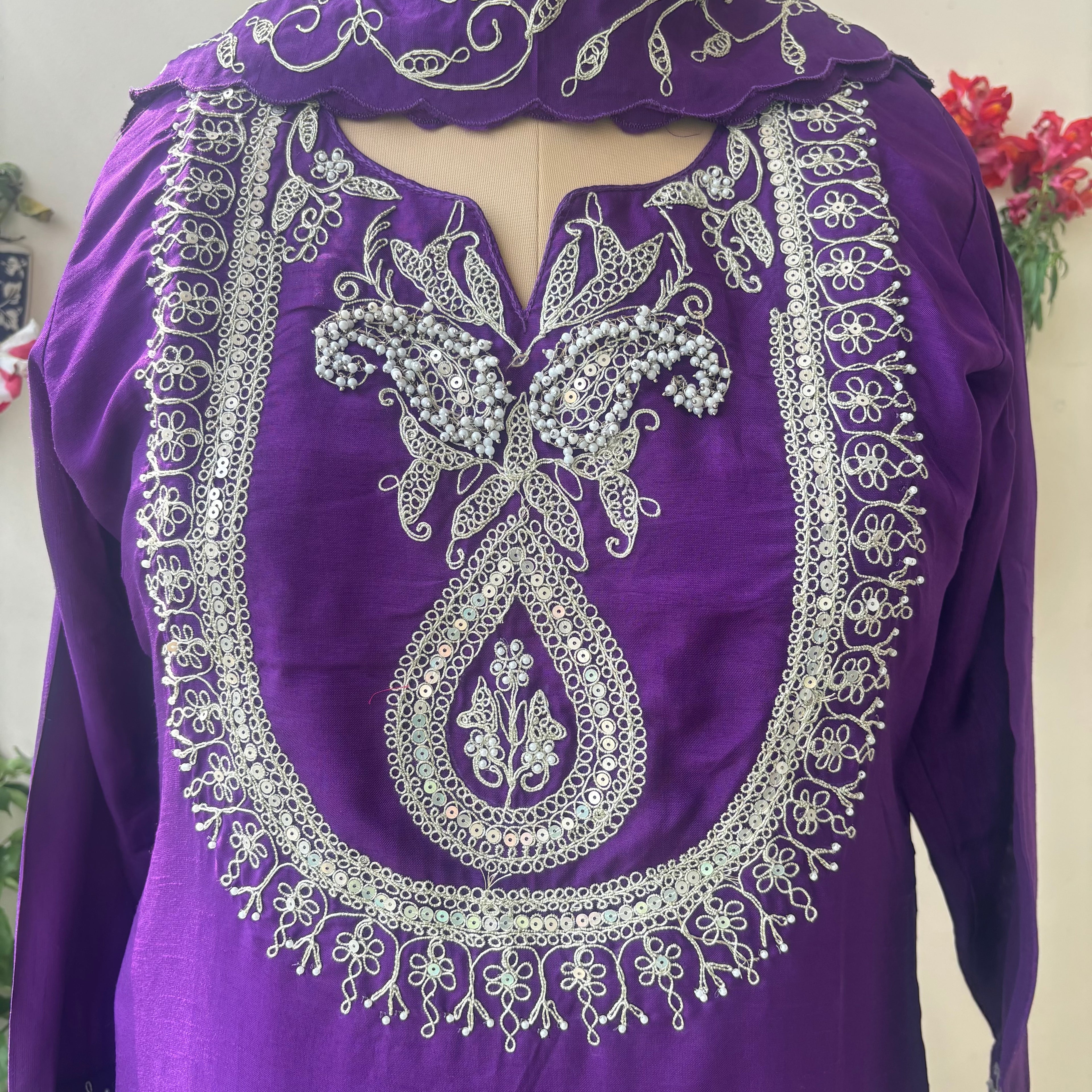 Purple Luxe Sharara Set