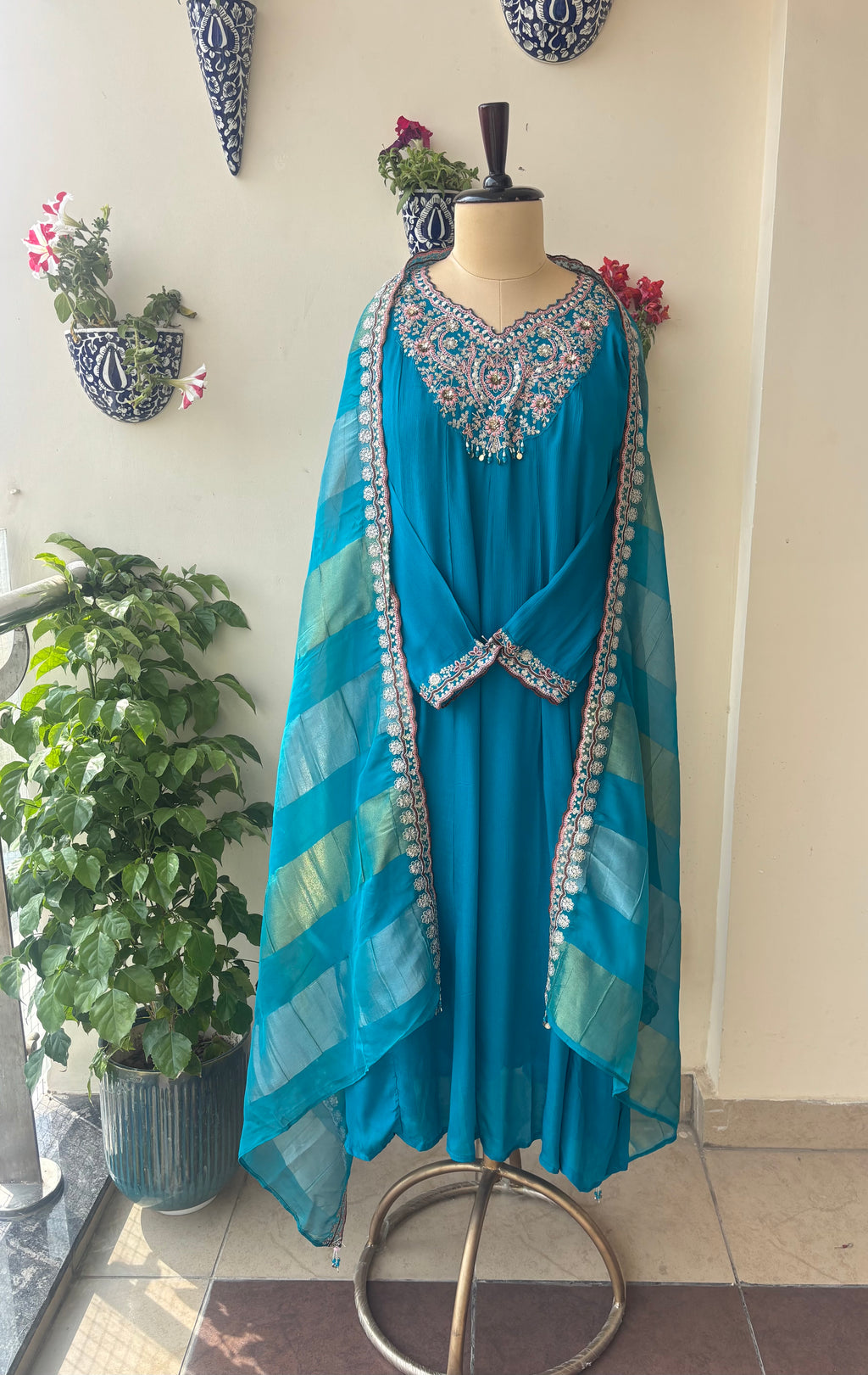 Regal Turquoise Suit Set