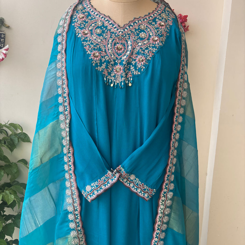 Regal Turquoise Suit Set