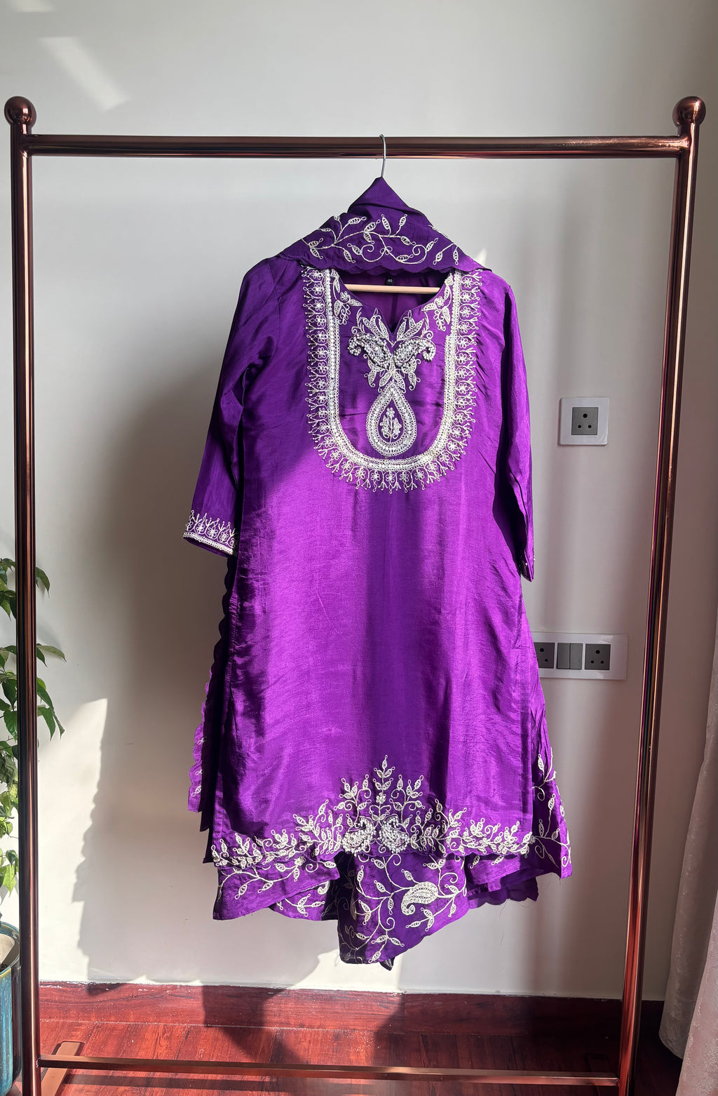 Purple Luxe Sharara Set