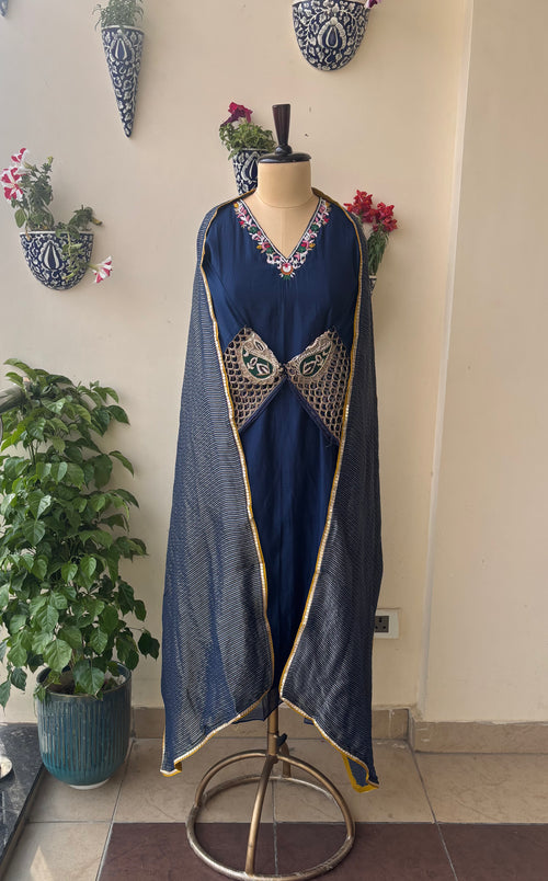 Blue Signature Zari Suit Set