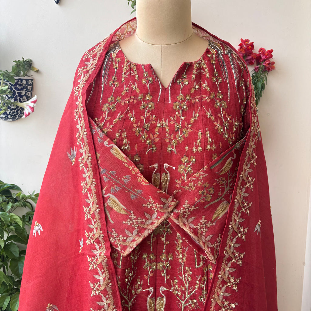 Whispering Birds Kurta Set