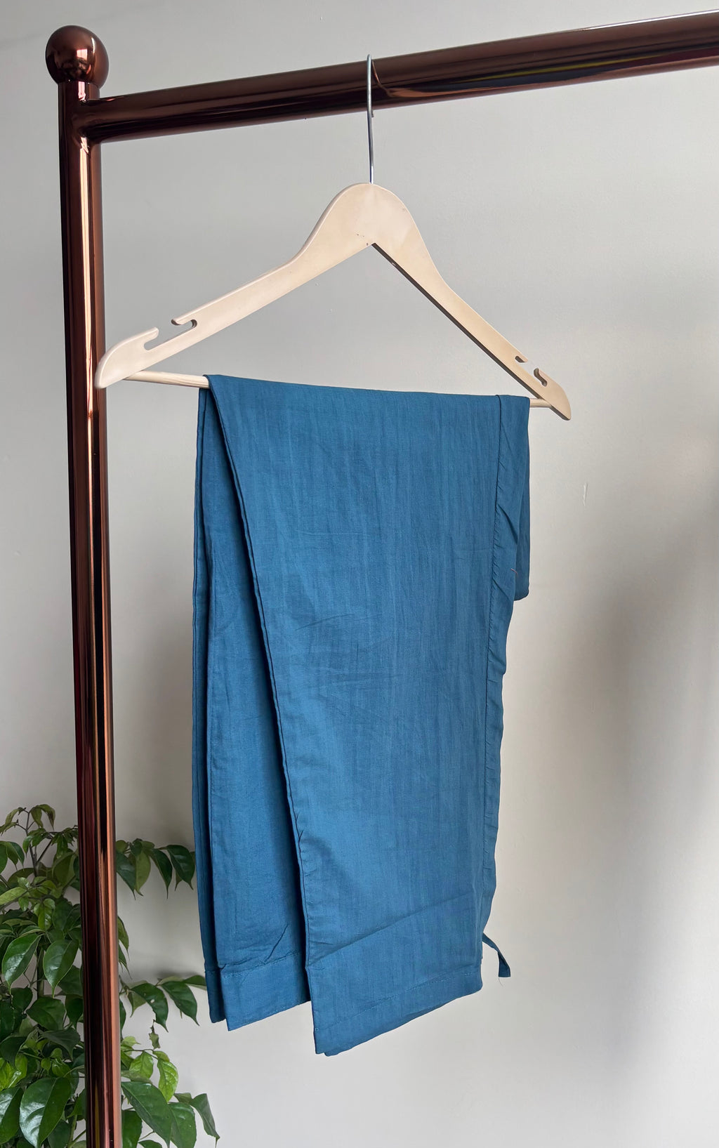 Indigo Cotton Mosaic Suit Set