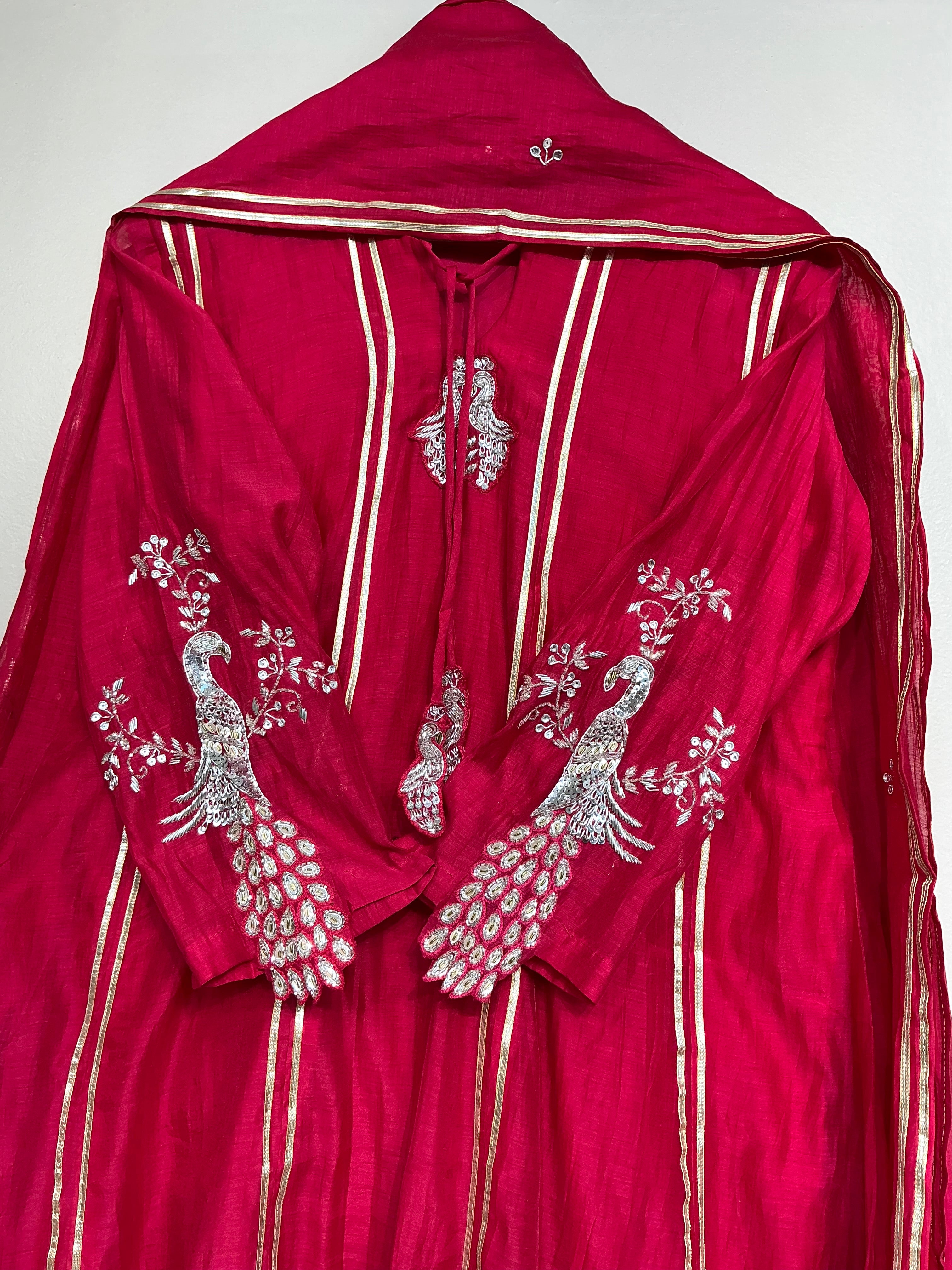 Raani Pink / Purple Peacock Festive Suit Set
